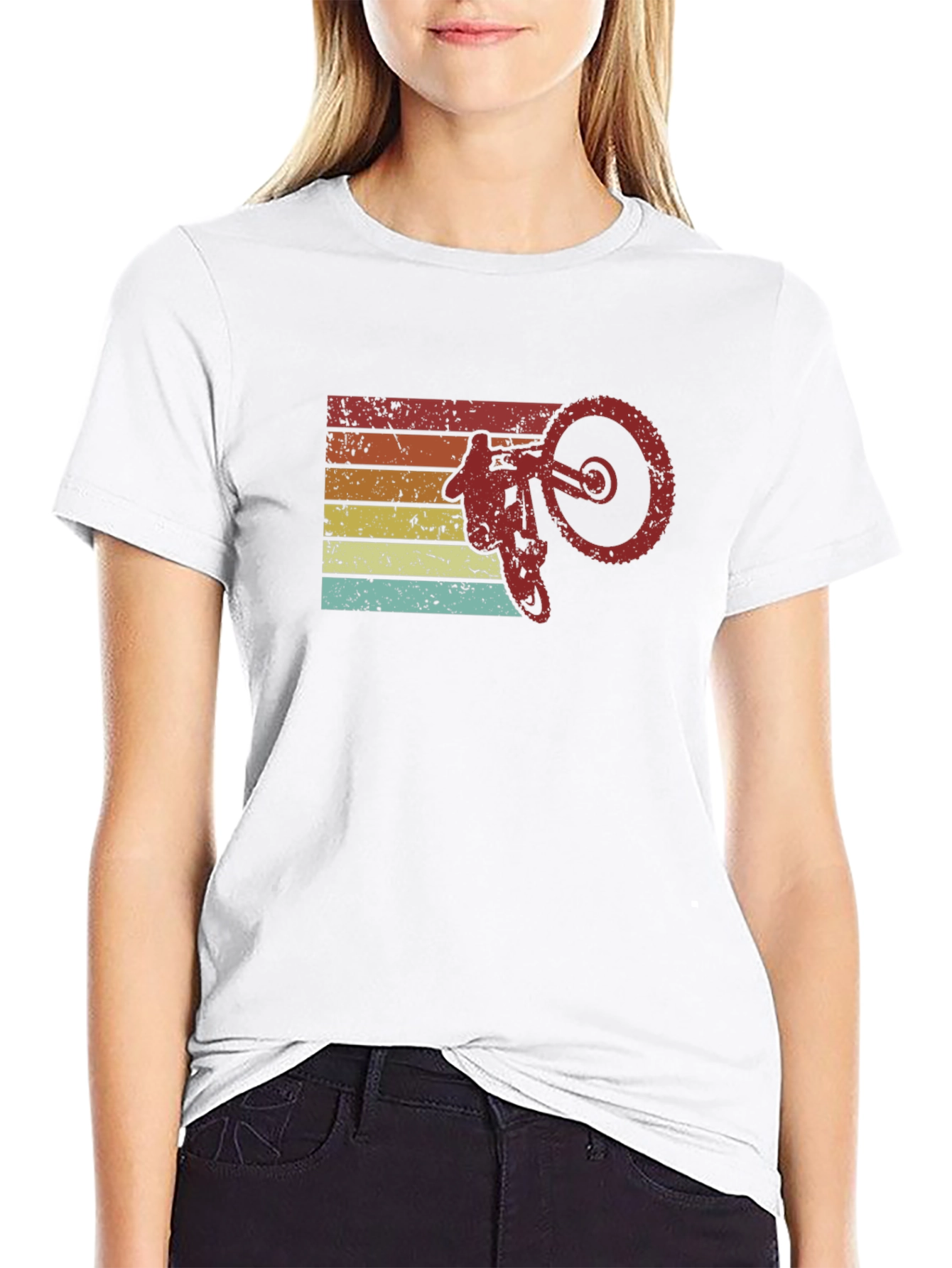 Black Retro Mountain Bike Graphic Tee view 9