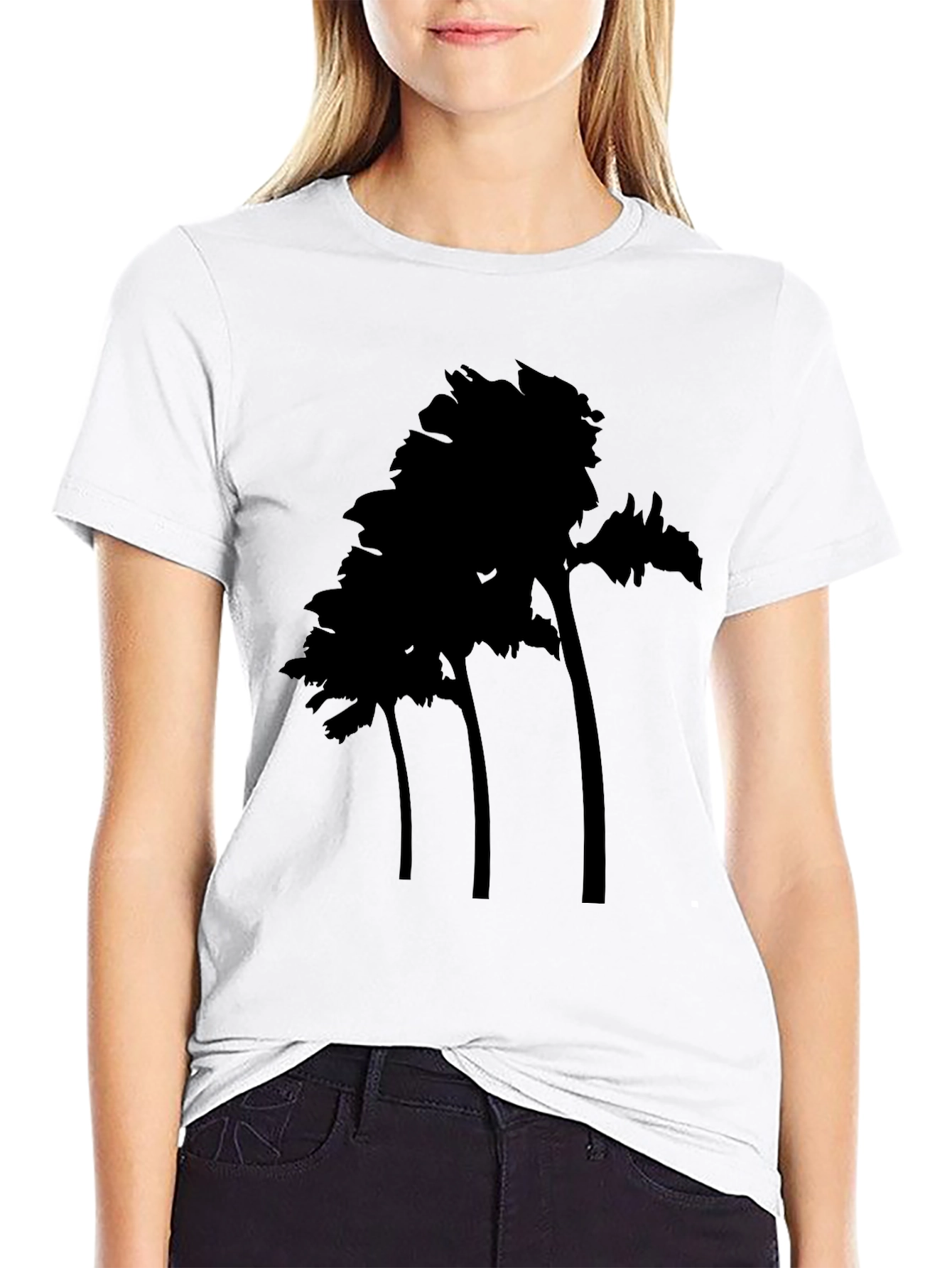 Black Black Trees Graphic Tee - Casual Comfort view 9