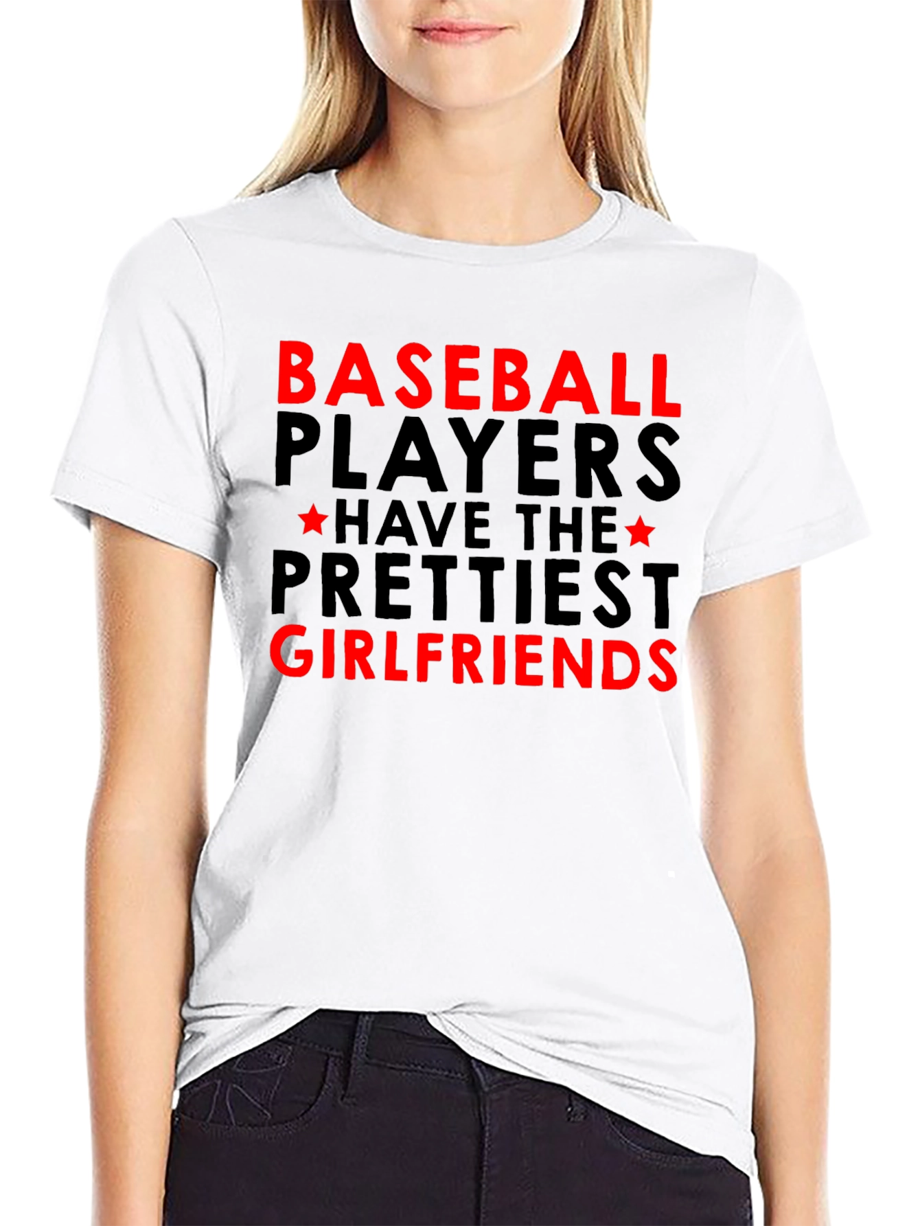 Black Baseball Players Prettiest Girlfriends Graphic Tee view 9