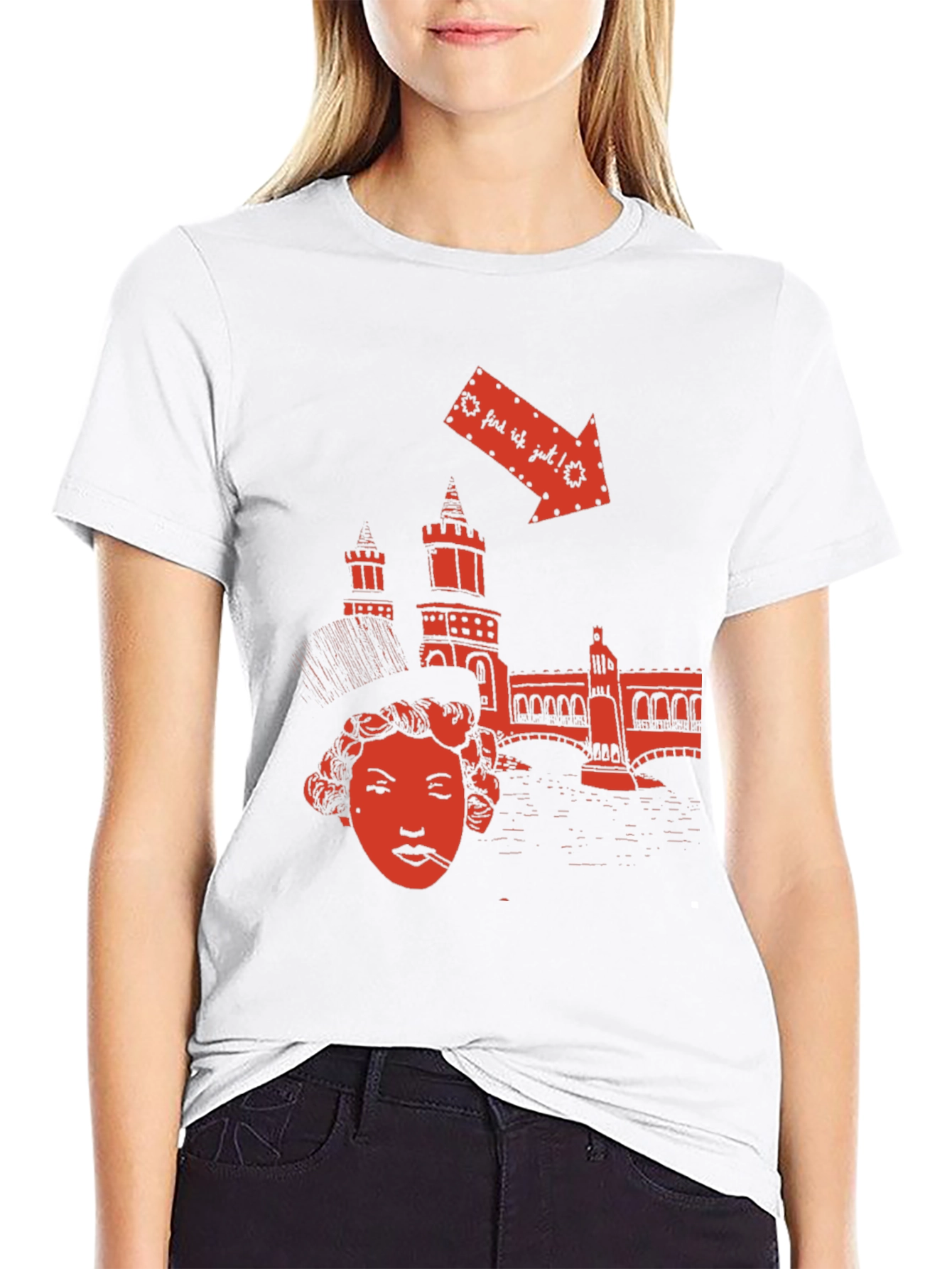 Black Berlin Vibe Graphic Tee - Unique Design view 9