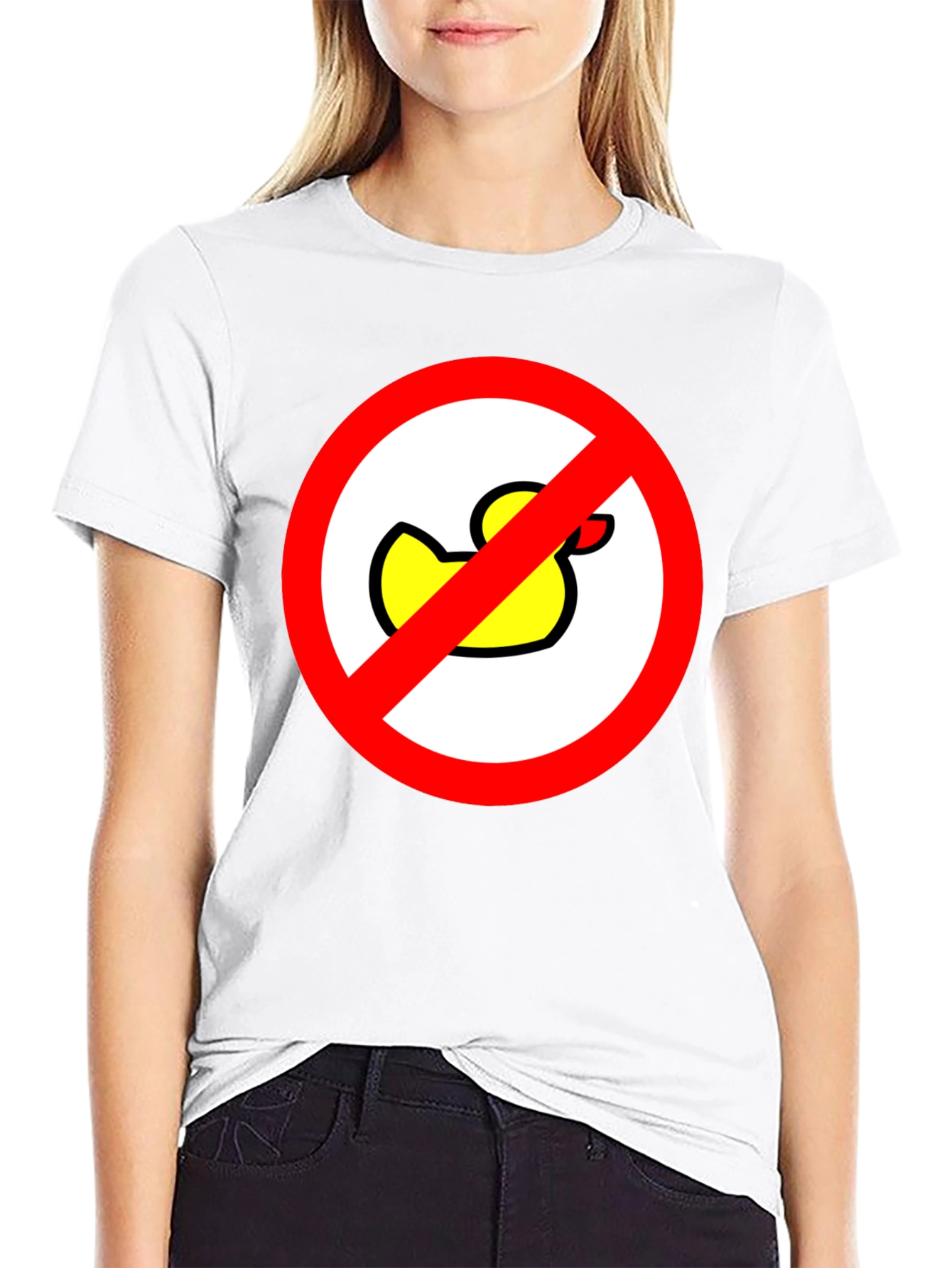 Black No Ducks Allowed T-Shirt - Novelty Graphic Tee view 9
