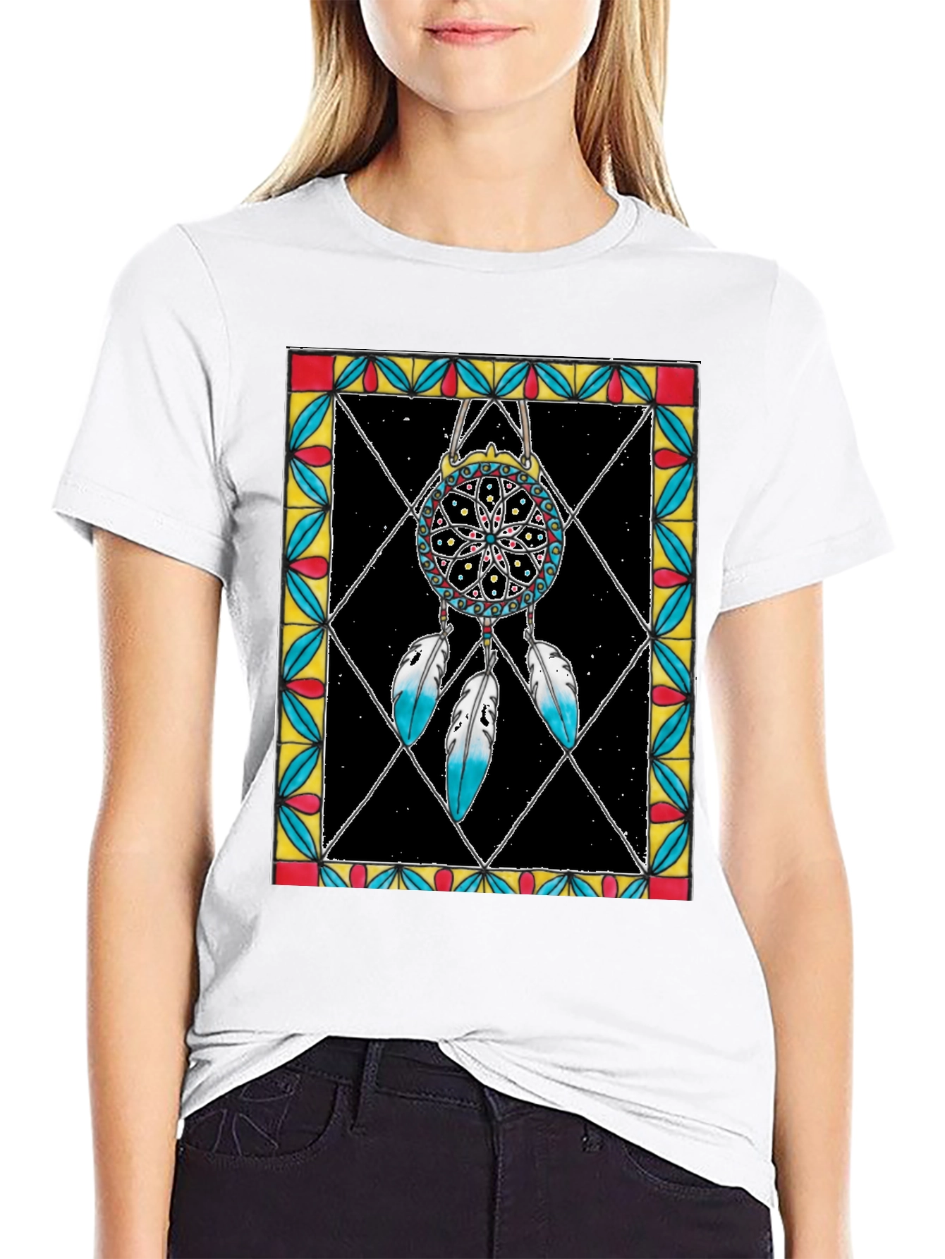 Black Dreamcatcher Graphic Tee view 9