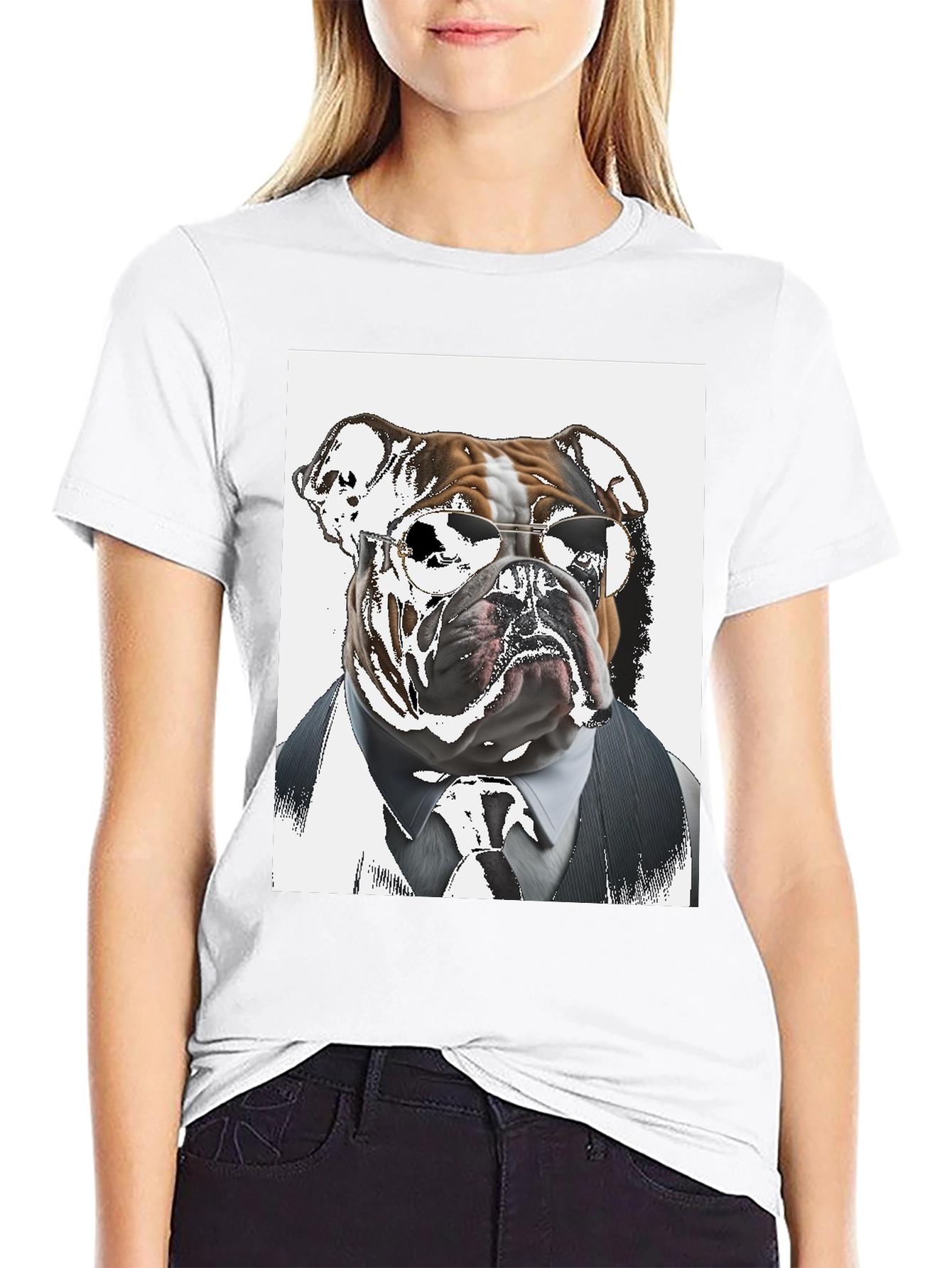 Black Dog Boss T-Shirt - Cool Canine Style view 9