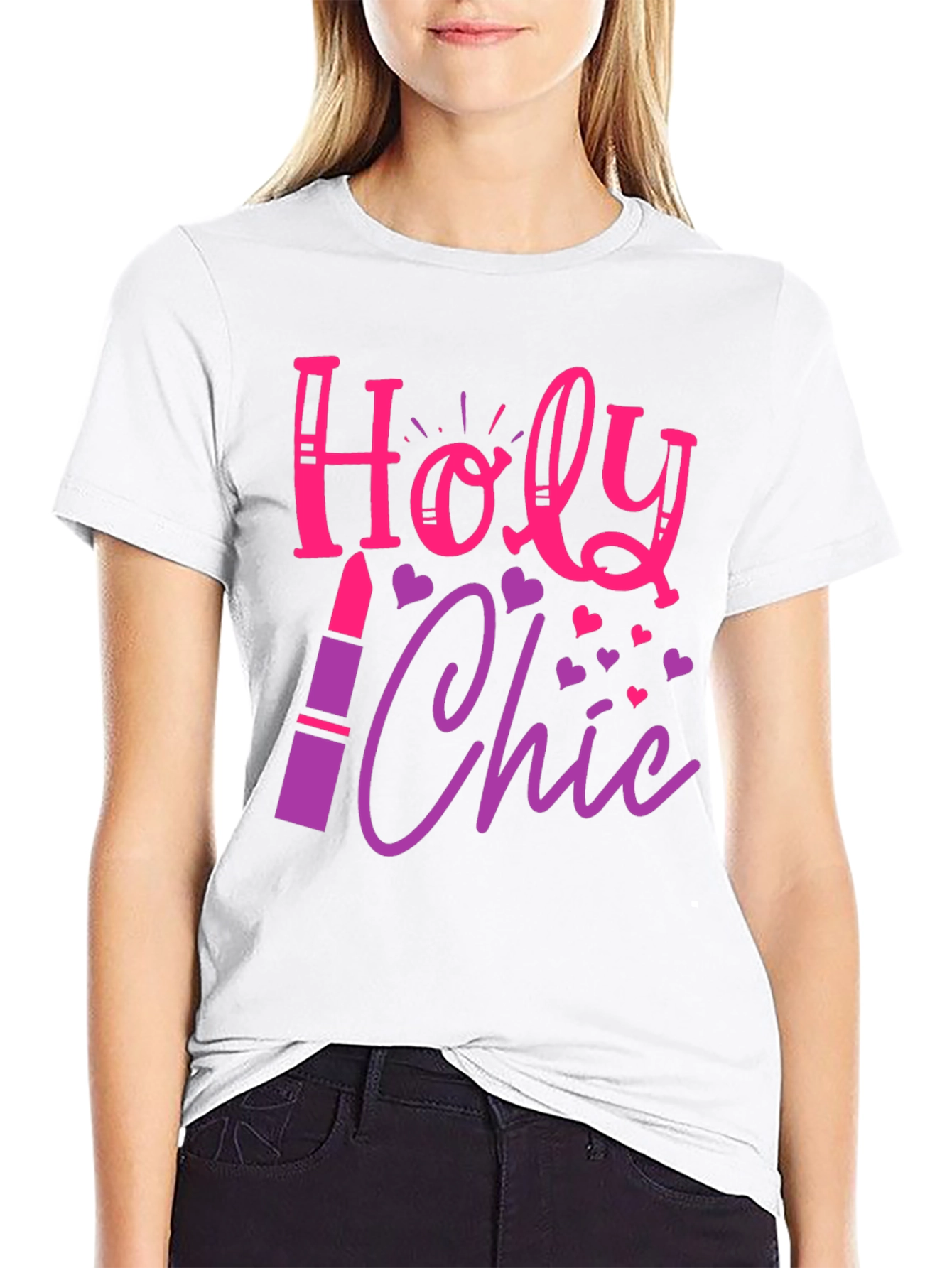 Black Holy Chic Graphic Tee - Stylish & Fun! view 9