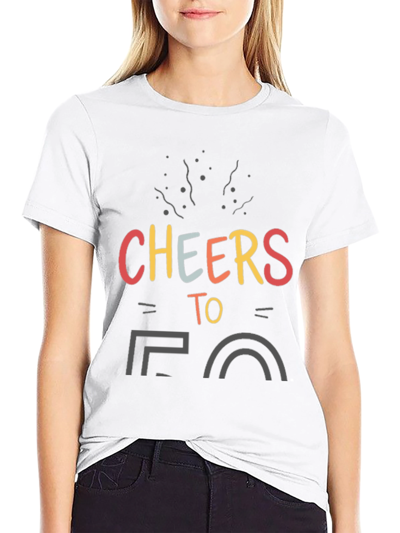 Black Cheers to 50 Black T-Shirt view 9