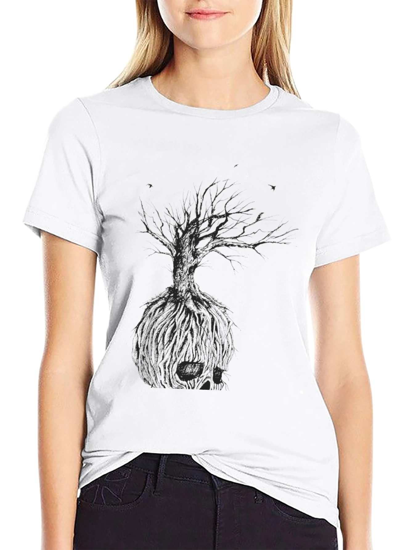 Black Black Tree Graphic Tee - Men's Casual Fit view 9