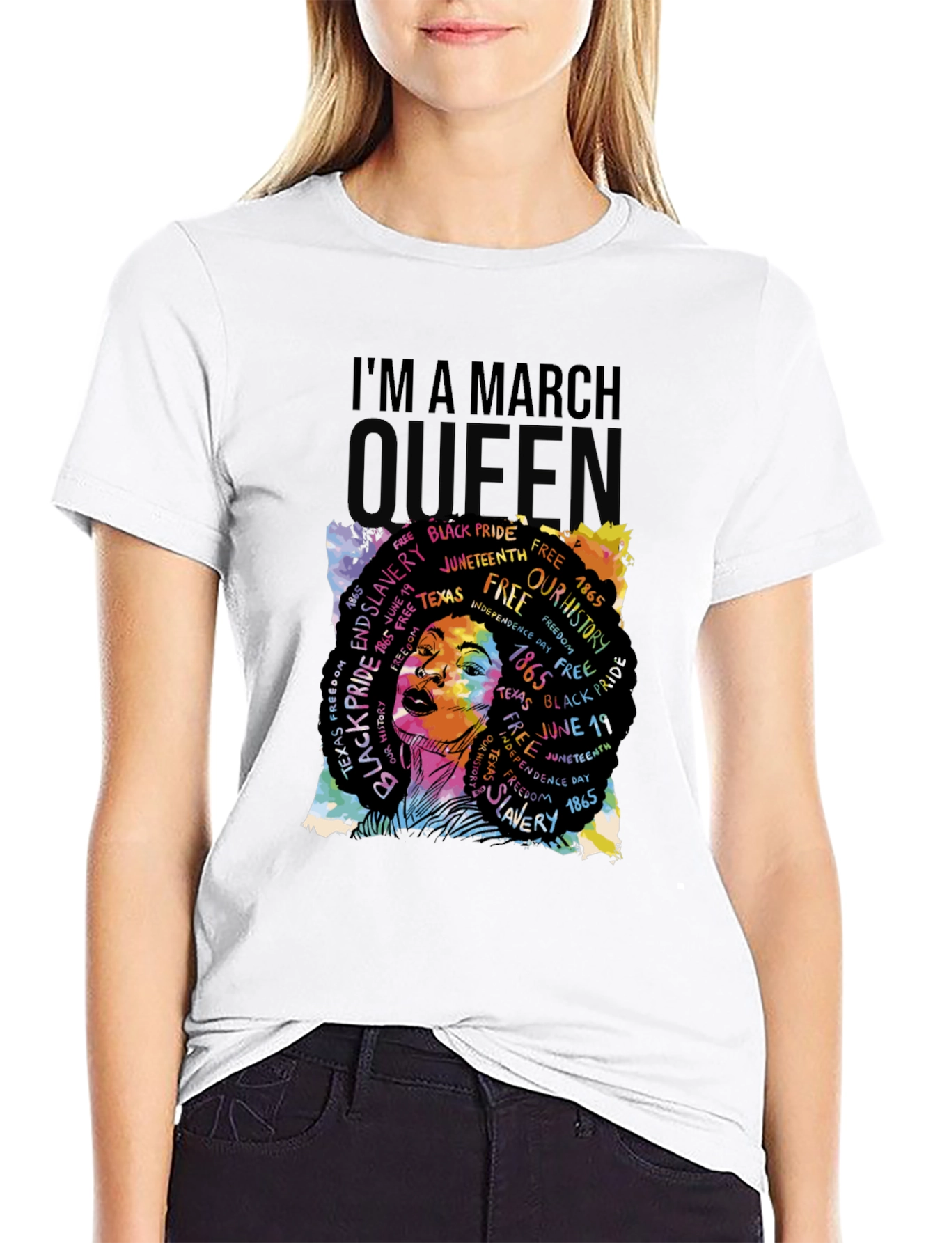 Black March Queen Black Pride Graphic Tee view 9