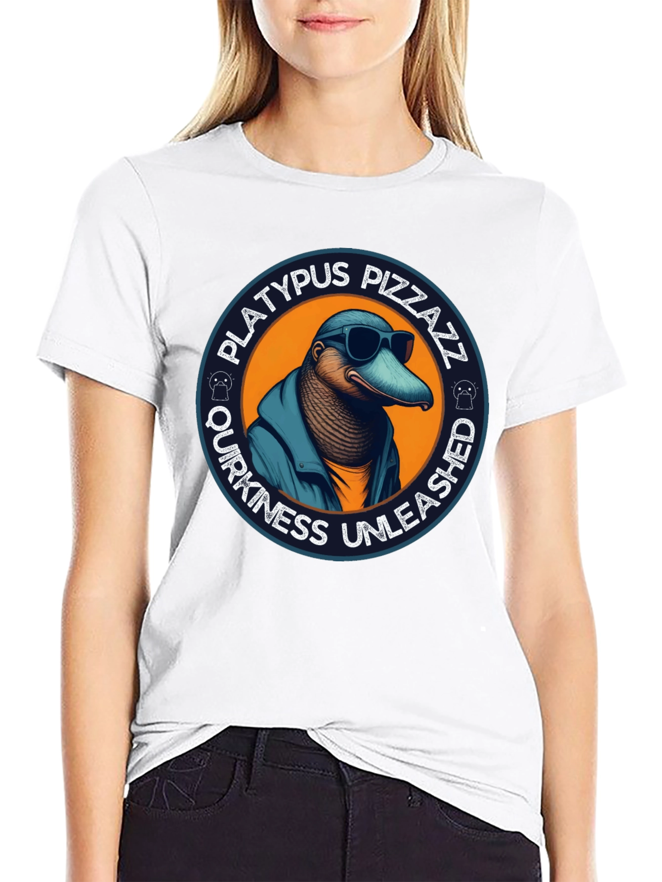 Black Platypus Pizzazz T-Shirt - Quirky & Unleashed view 9