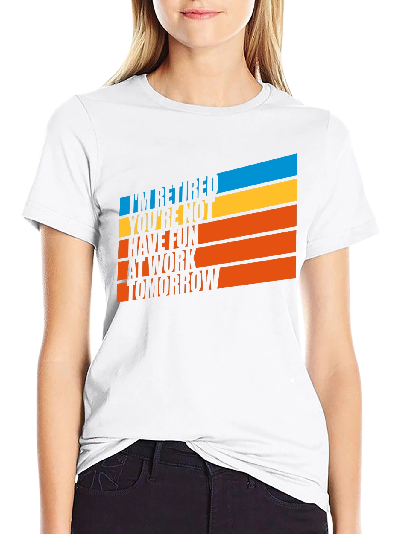 Black Retired Fun T-Shirt view 9