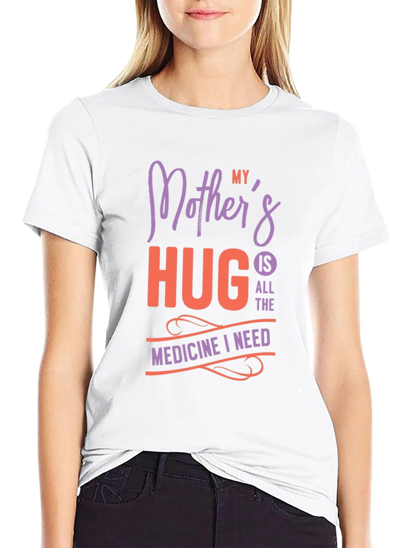 Black Mother's Hug T-Shirt - All The Medicine I Need view 9