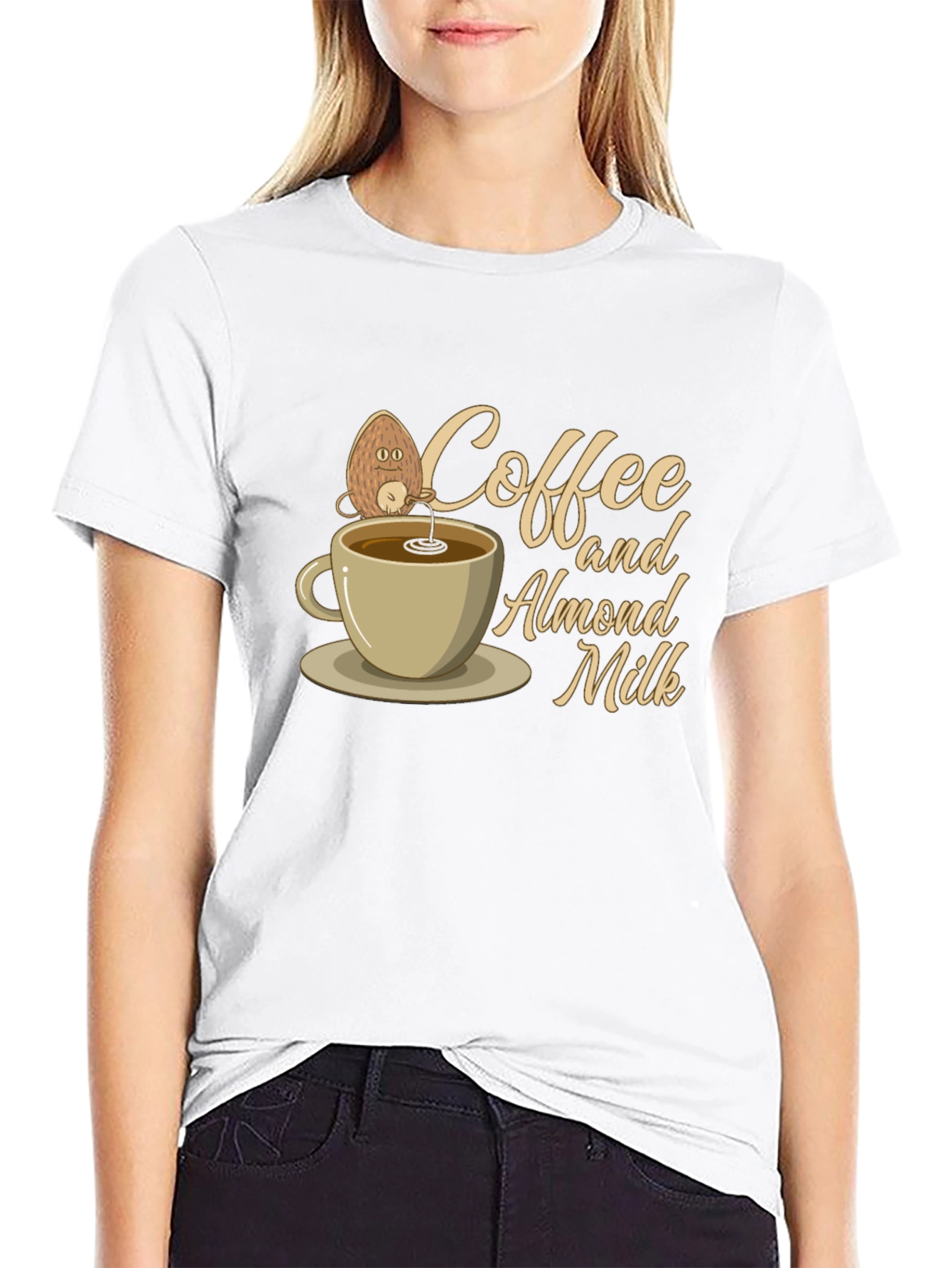 Coffee & Almond Milk Graphic T-Shirt - 9