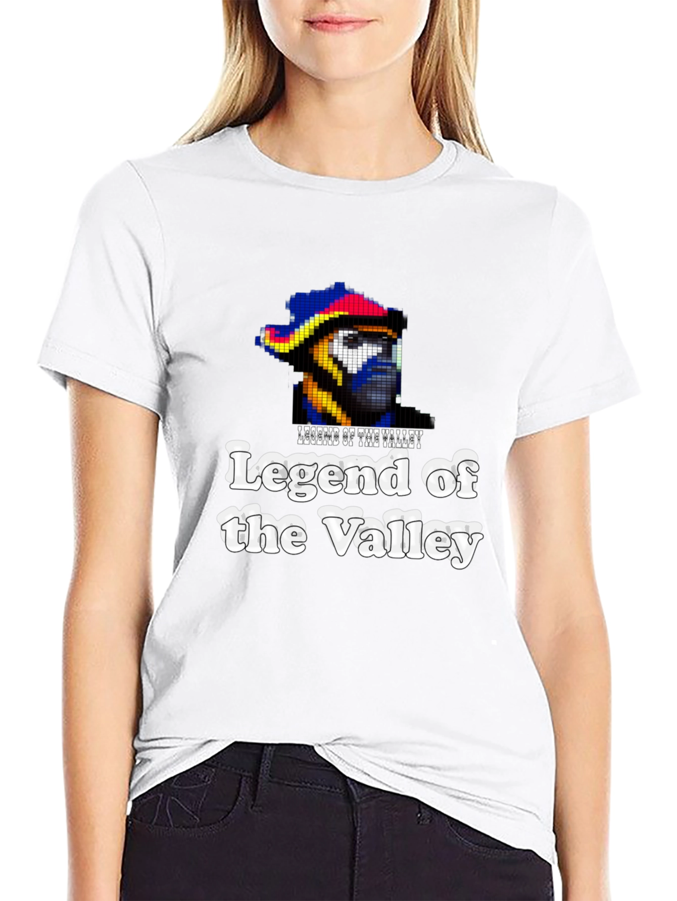 Black Legend of the Valley Graphic T-Shirt - Black view 9