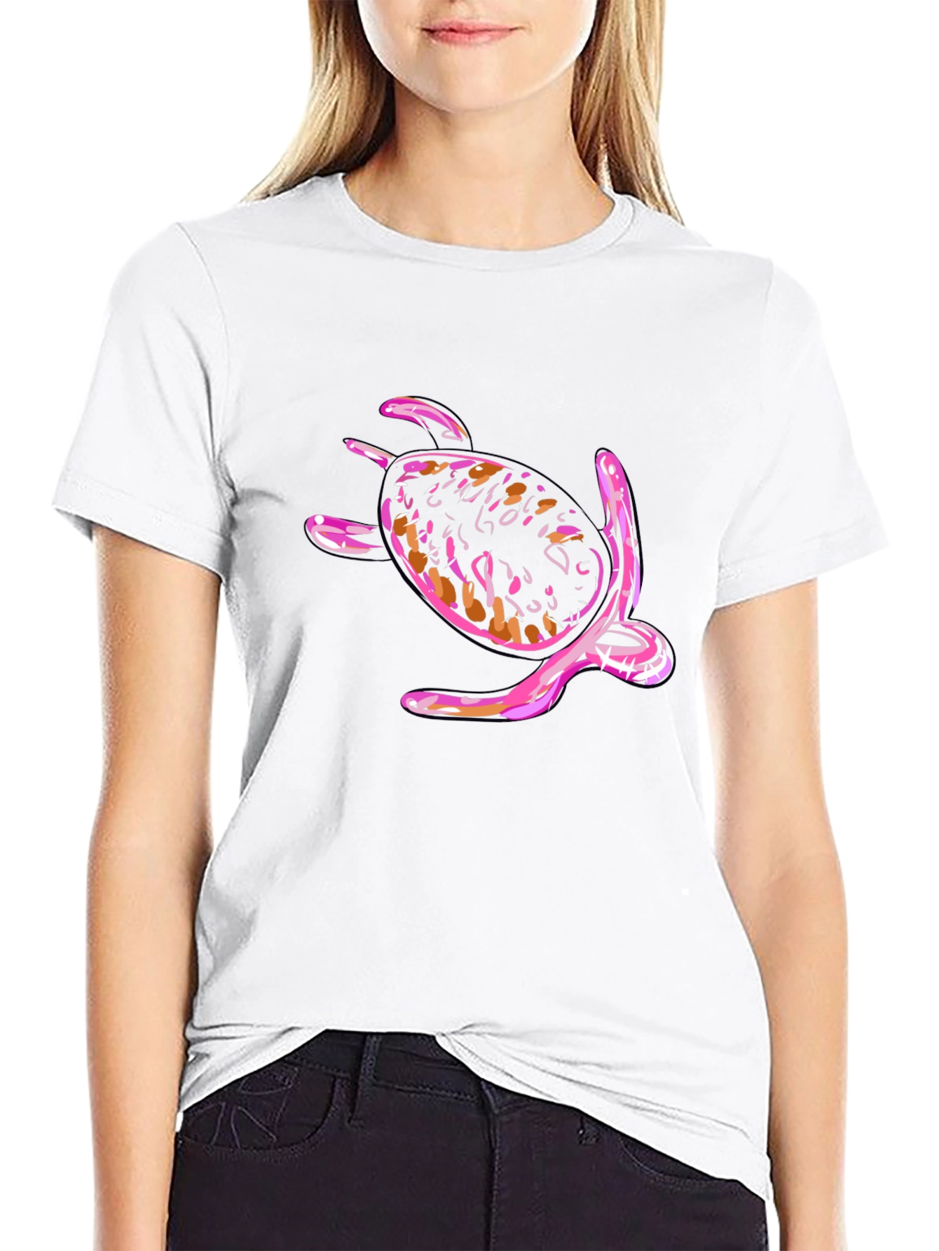 Black Turtle Graphic Black T-Shirt view 9