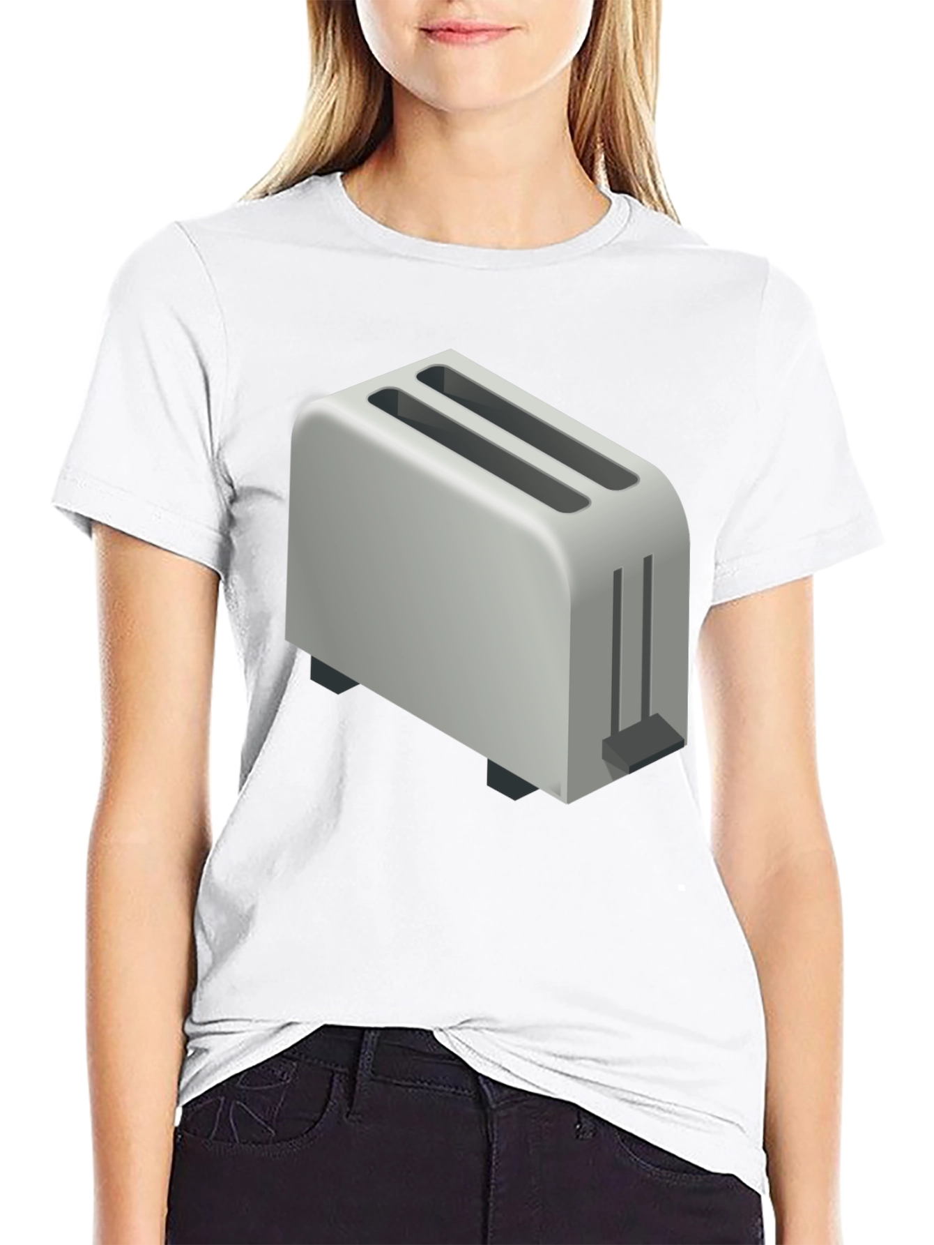 Black Toaster Graphic T-Shirt - Novelty Tee for Bread Lovers view 9