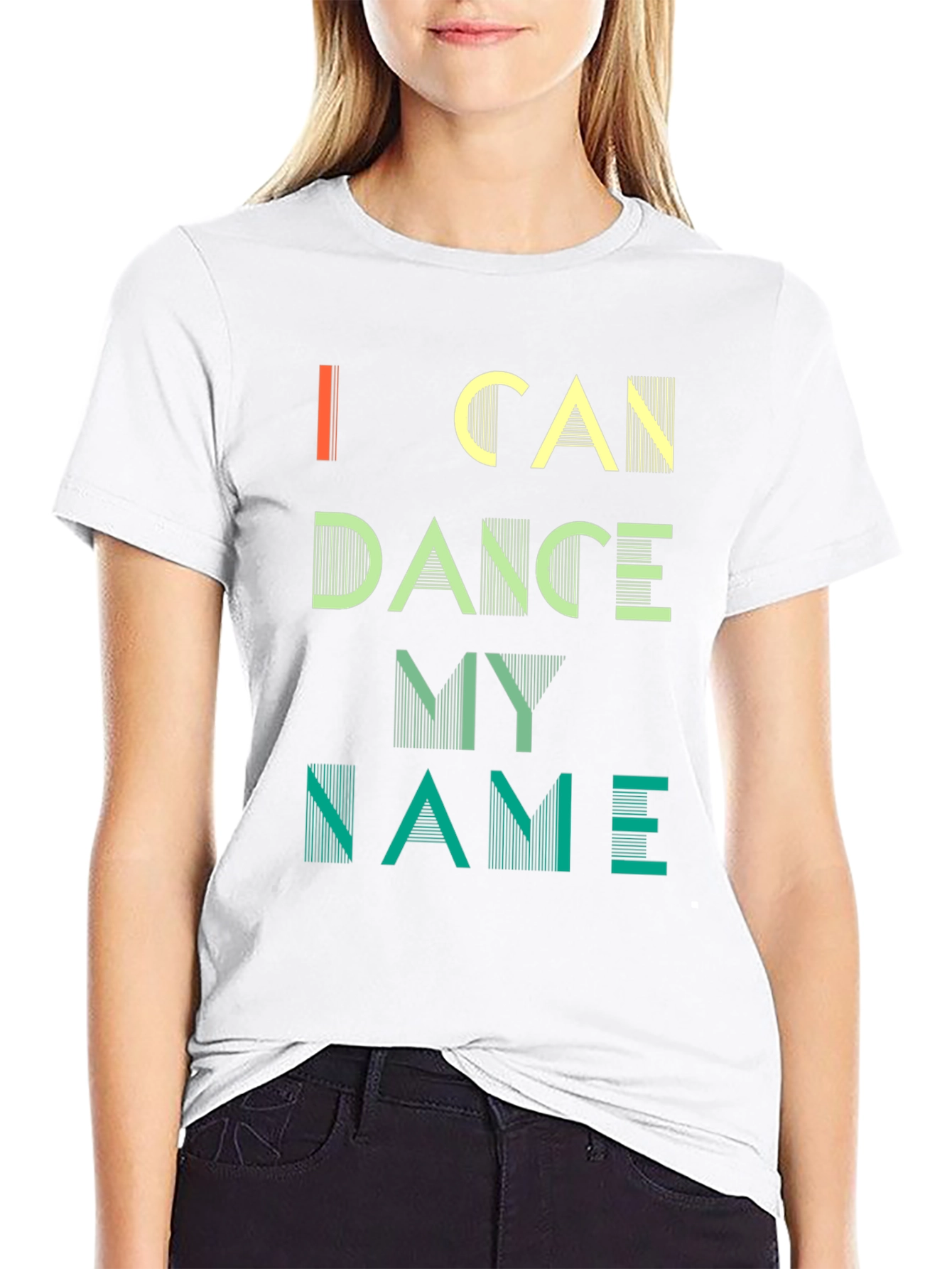 Black I Can Dance My Name Graphic Tee - Unique Design view 9