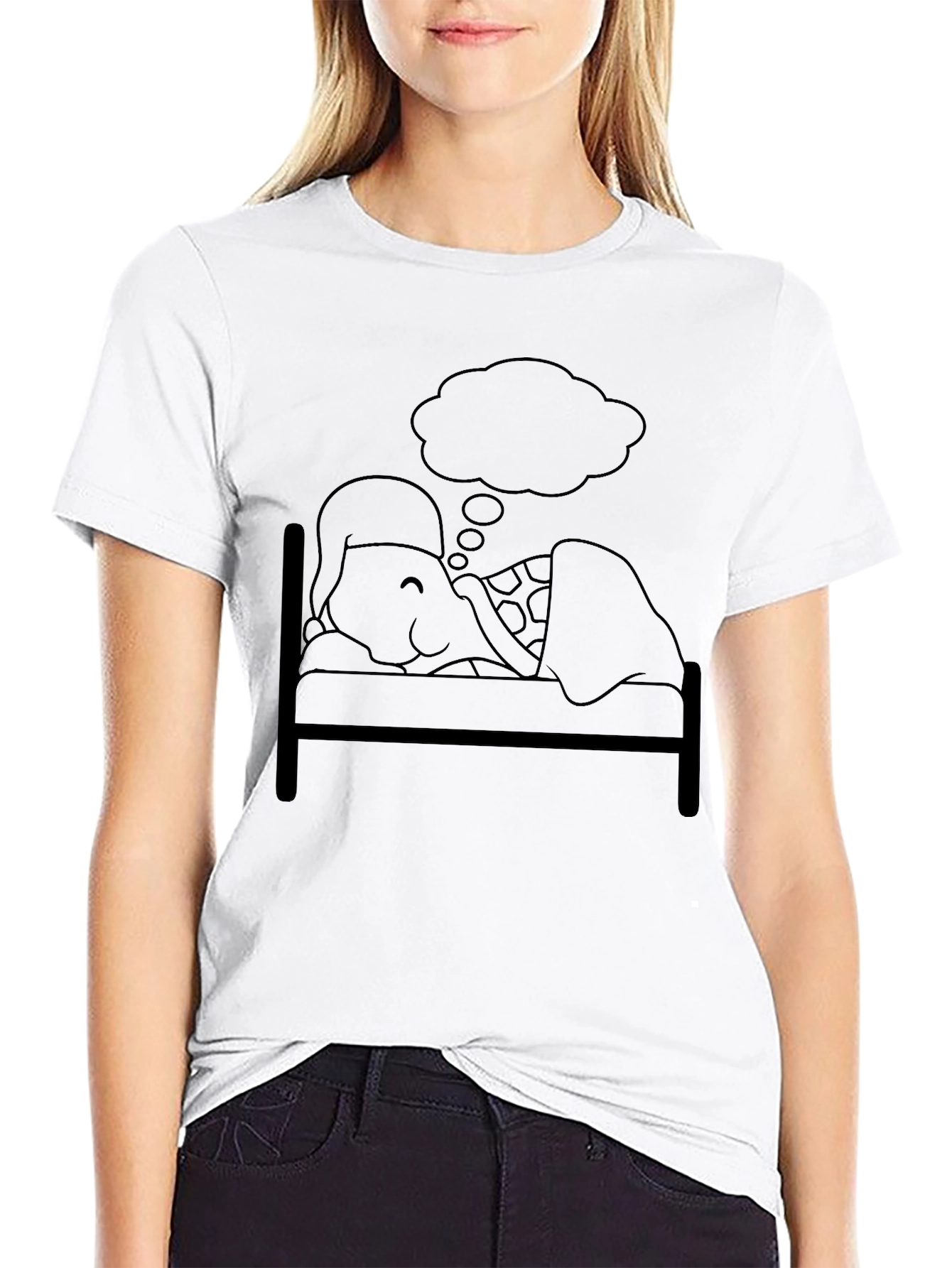 Black Dreaming Turtle Graphic Tee - Soft Black Cotton view 9