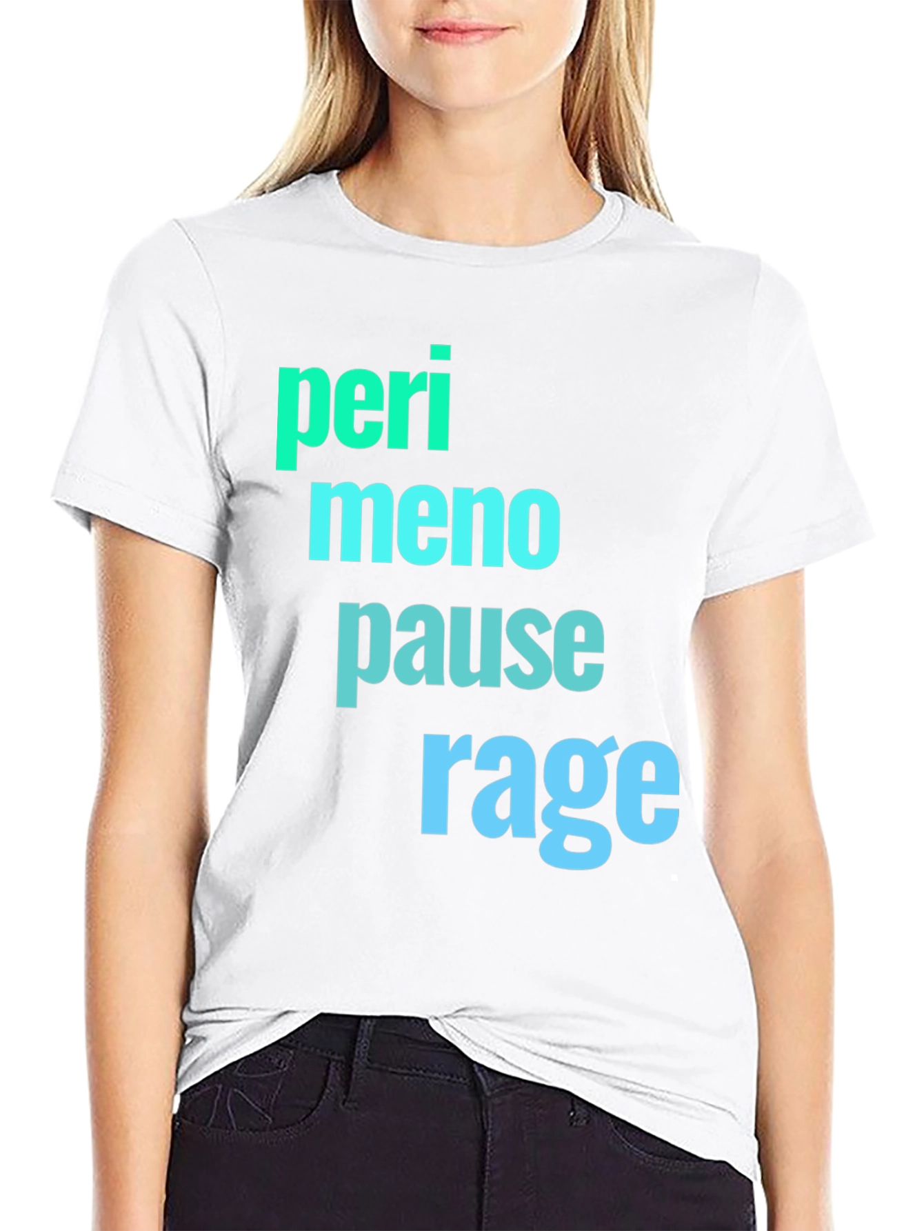 Black Perimenopause Rage Black Graphic Tee view 9