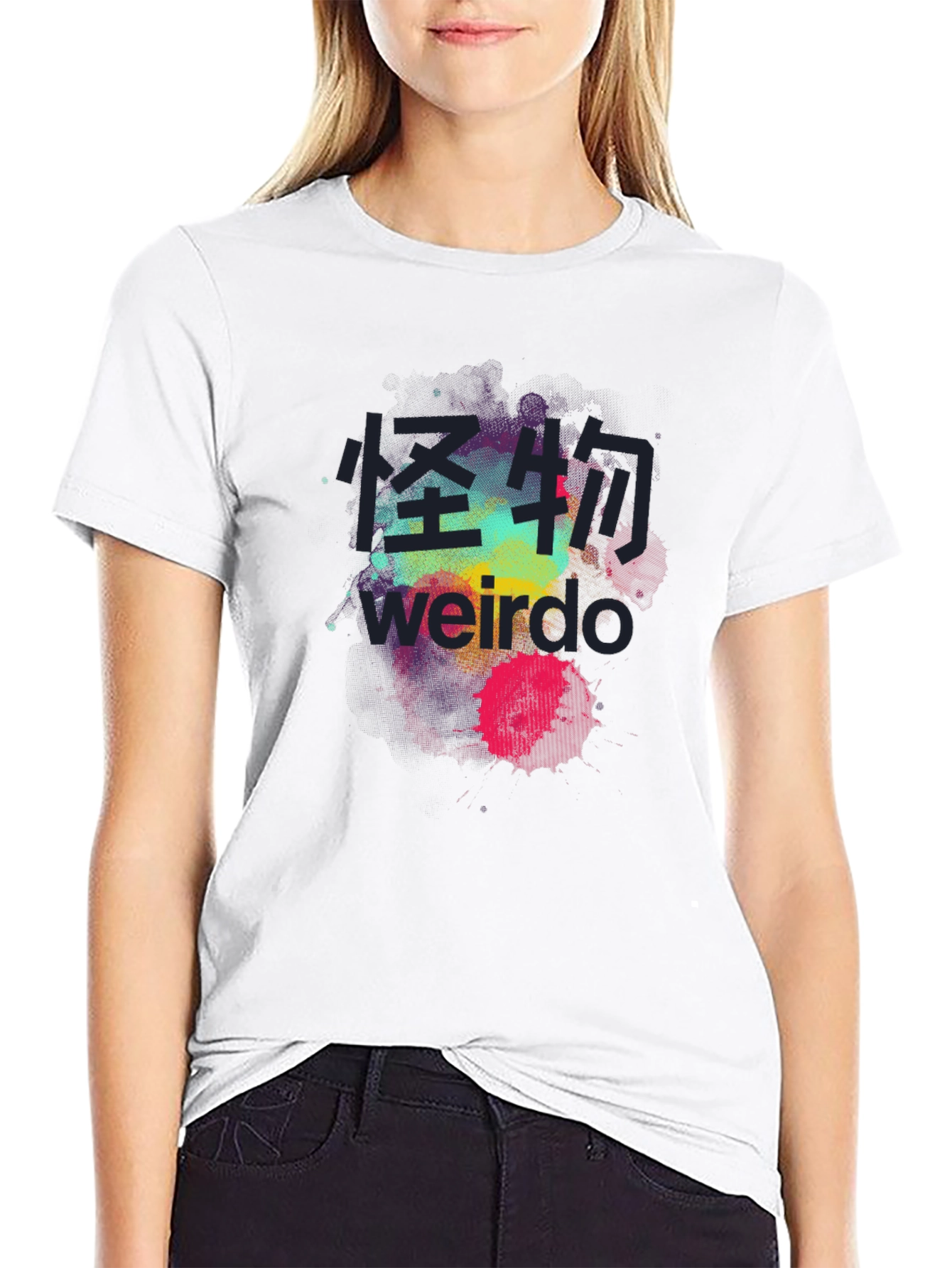 Black Weirdo Graphic T-Shirt - Street Style Tee view 9