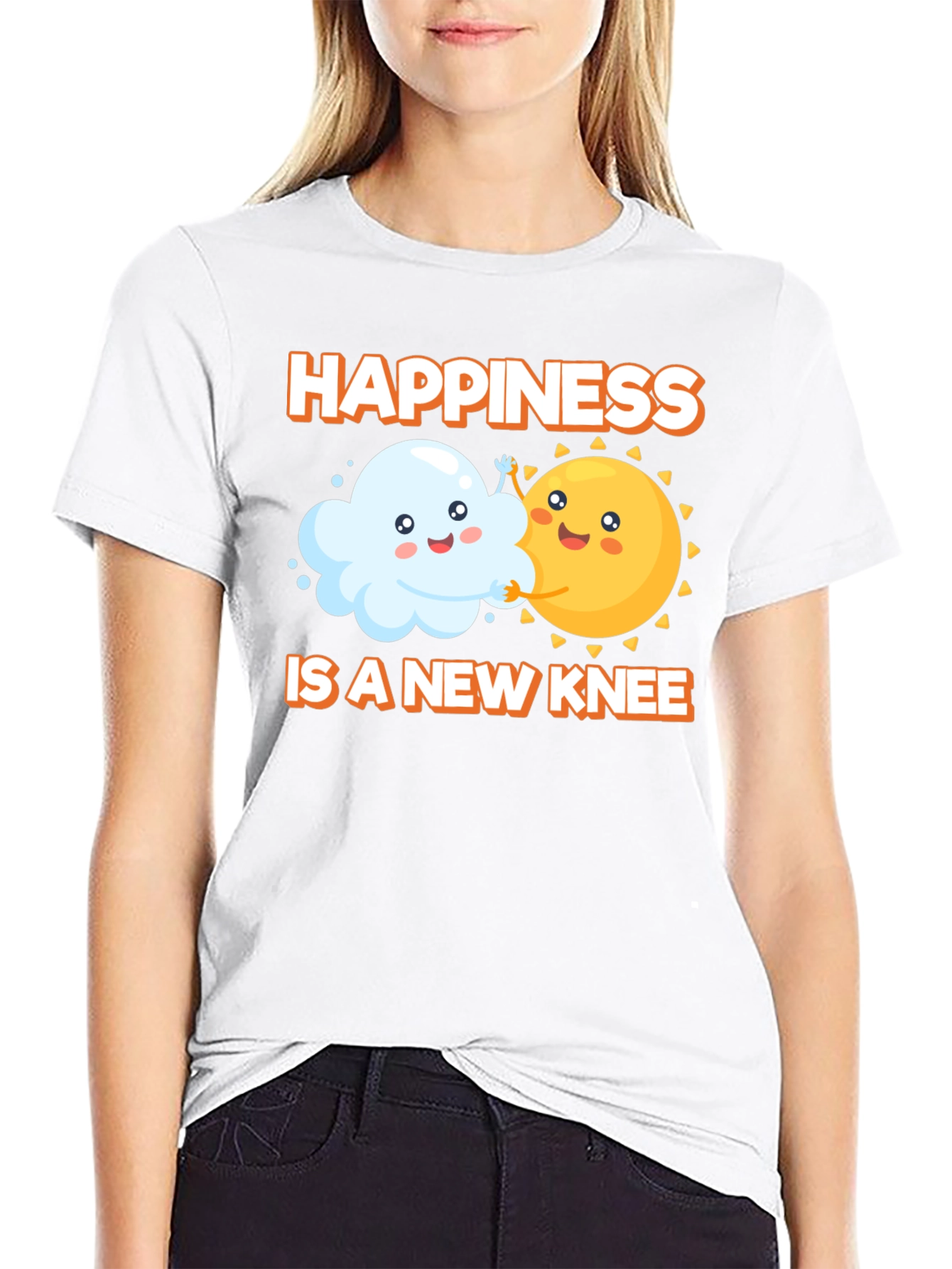 Black Happiness is a New Knee T-Shirt view 9