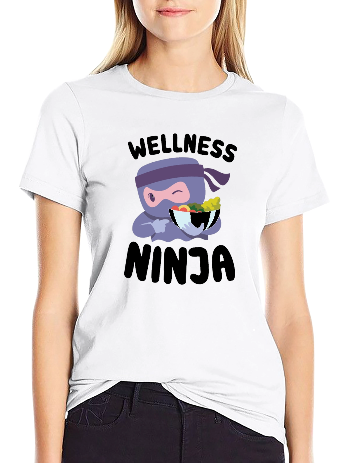 Black Wellness Ninja Black T-Shirt view 9