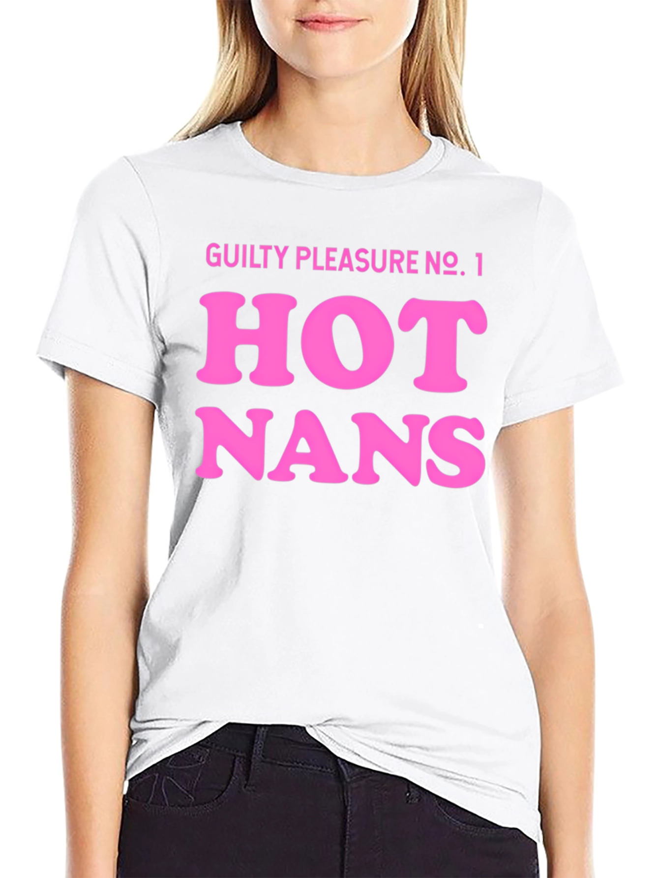 Black Guilty Pleasure Hot Nans T-Shirt - Black view 9