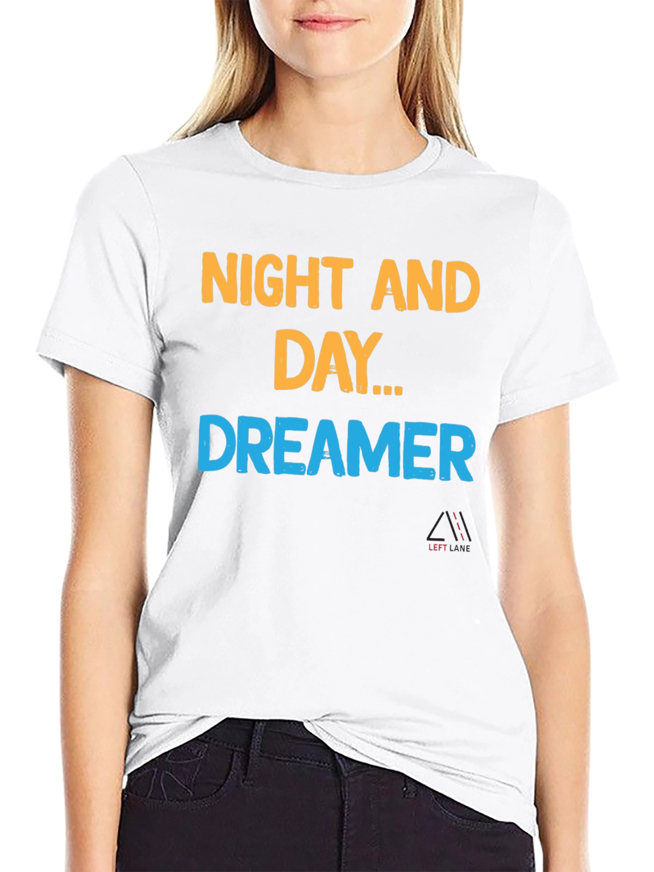 Black Night and Day Dreamer Black T-Shirt view 9