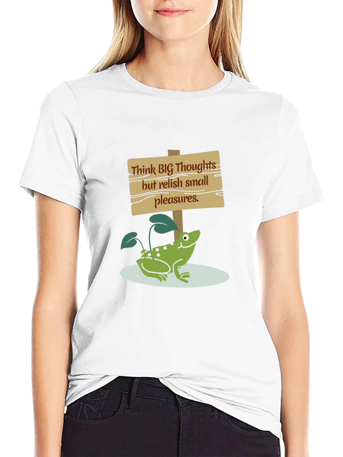 Black Think Big Frog Graphic Tee - Relish Small Pleasures view 9