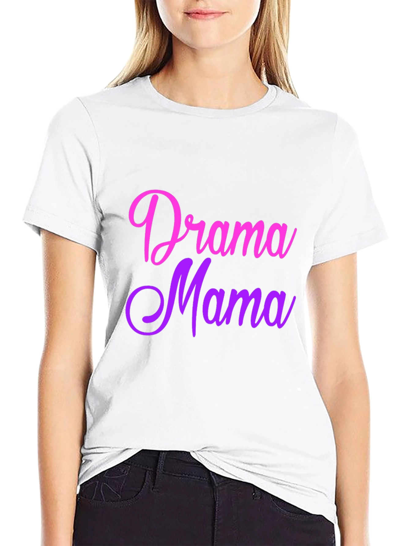 Black Drama Mama Ombre Graphic Tee view 9