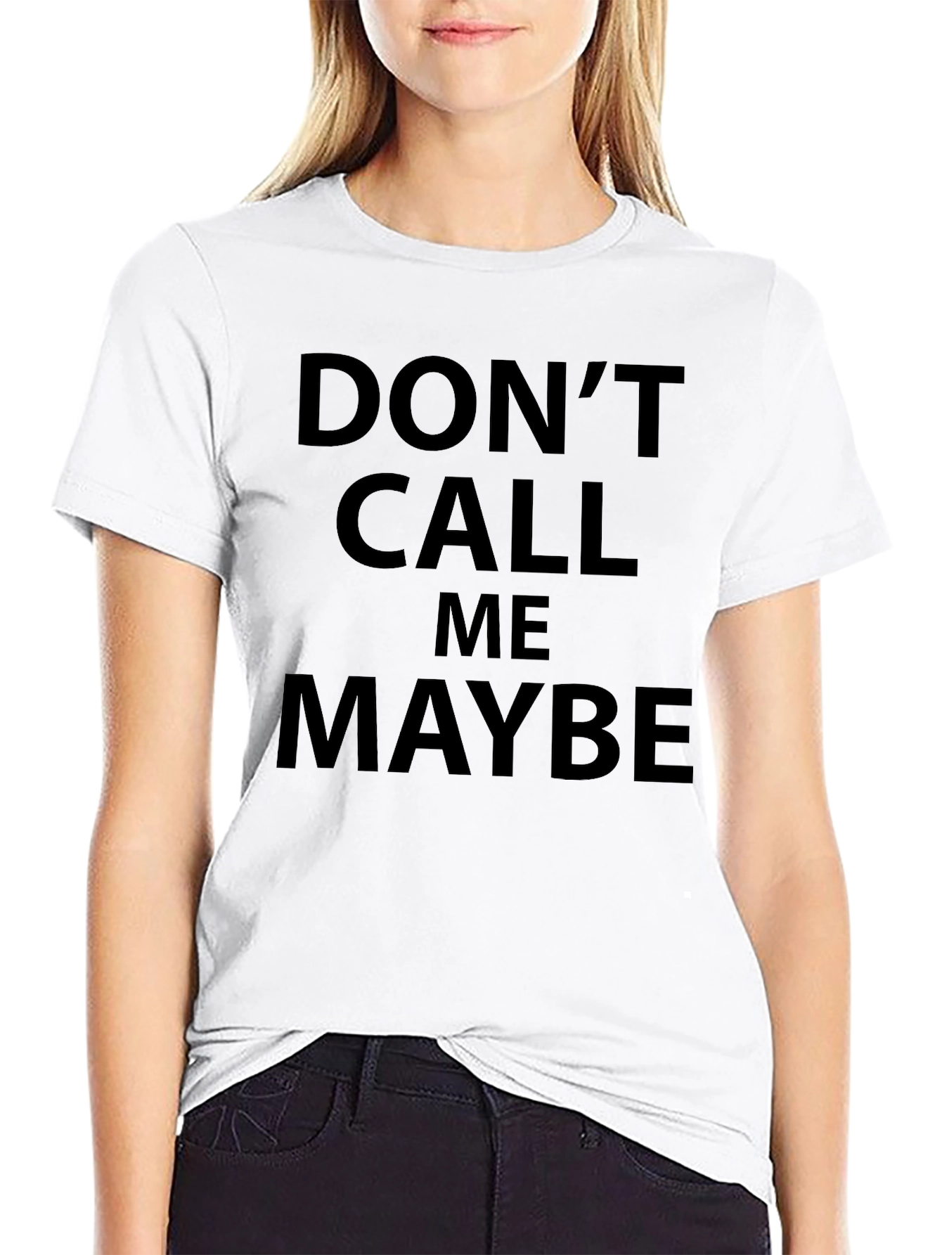 Black Don't Call Me Maybe Funny Novelty T-Shirt view 9