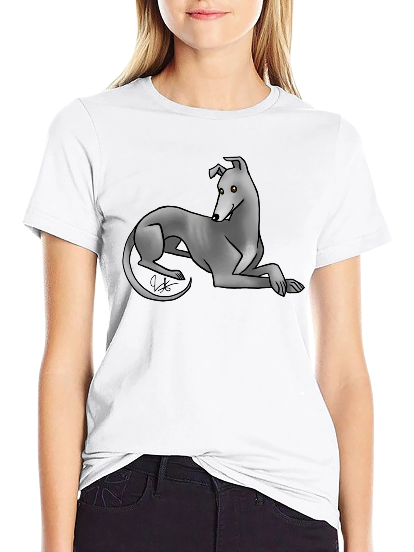 Greyhound Graphic Tee - Cool Dog Lover Shirt - 9