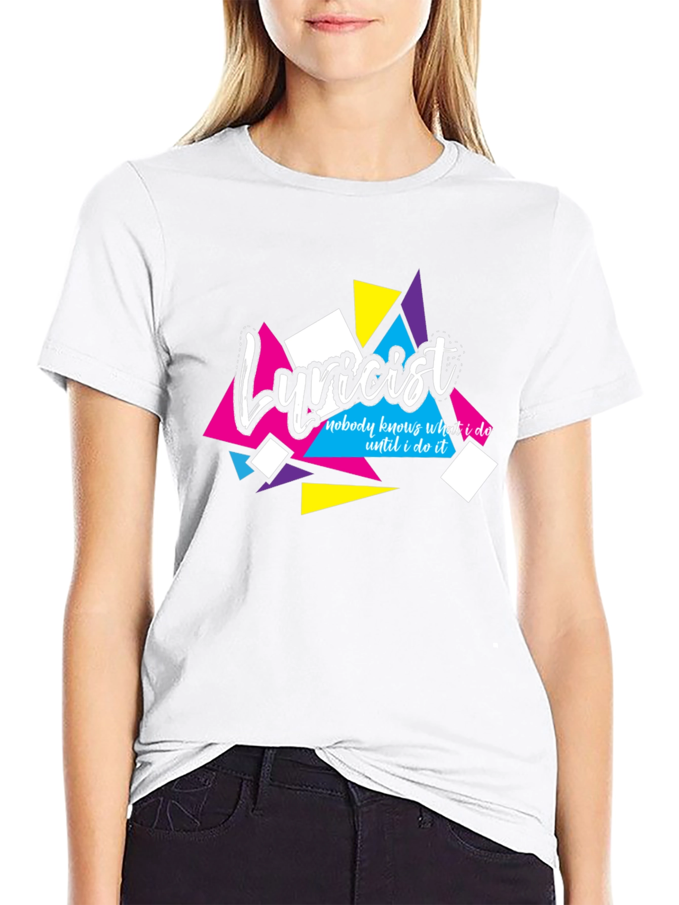 Lyricist Graphic Tee - Nobody Knows What I Do Black T-Shirt - 9