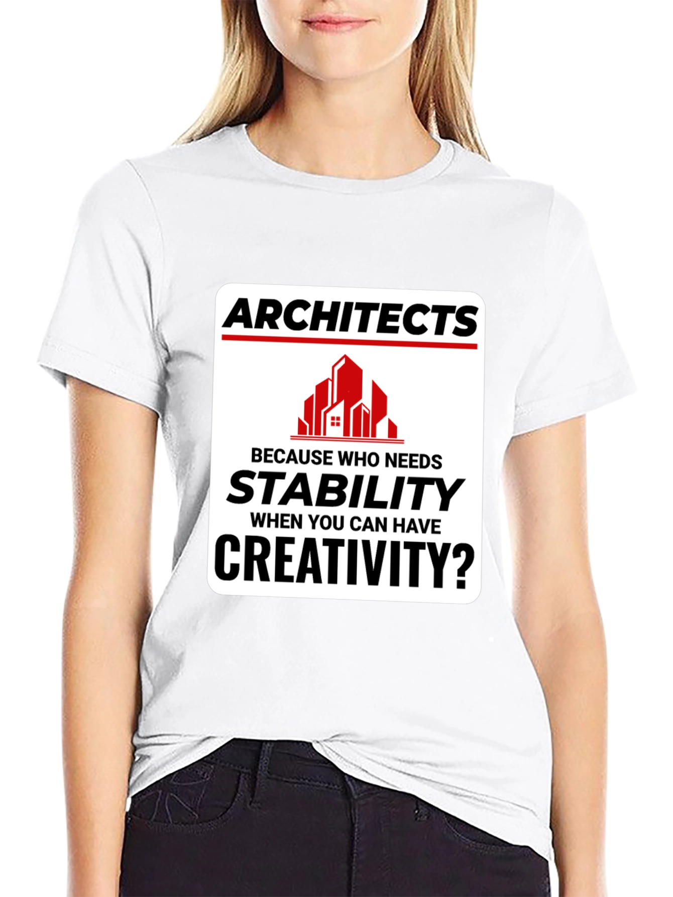 Black Architects Creativity T-Shirt - Stability vs. Creativity view 9