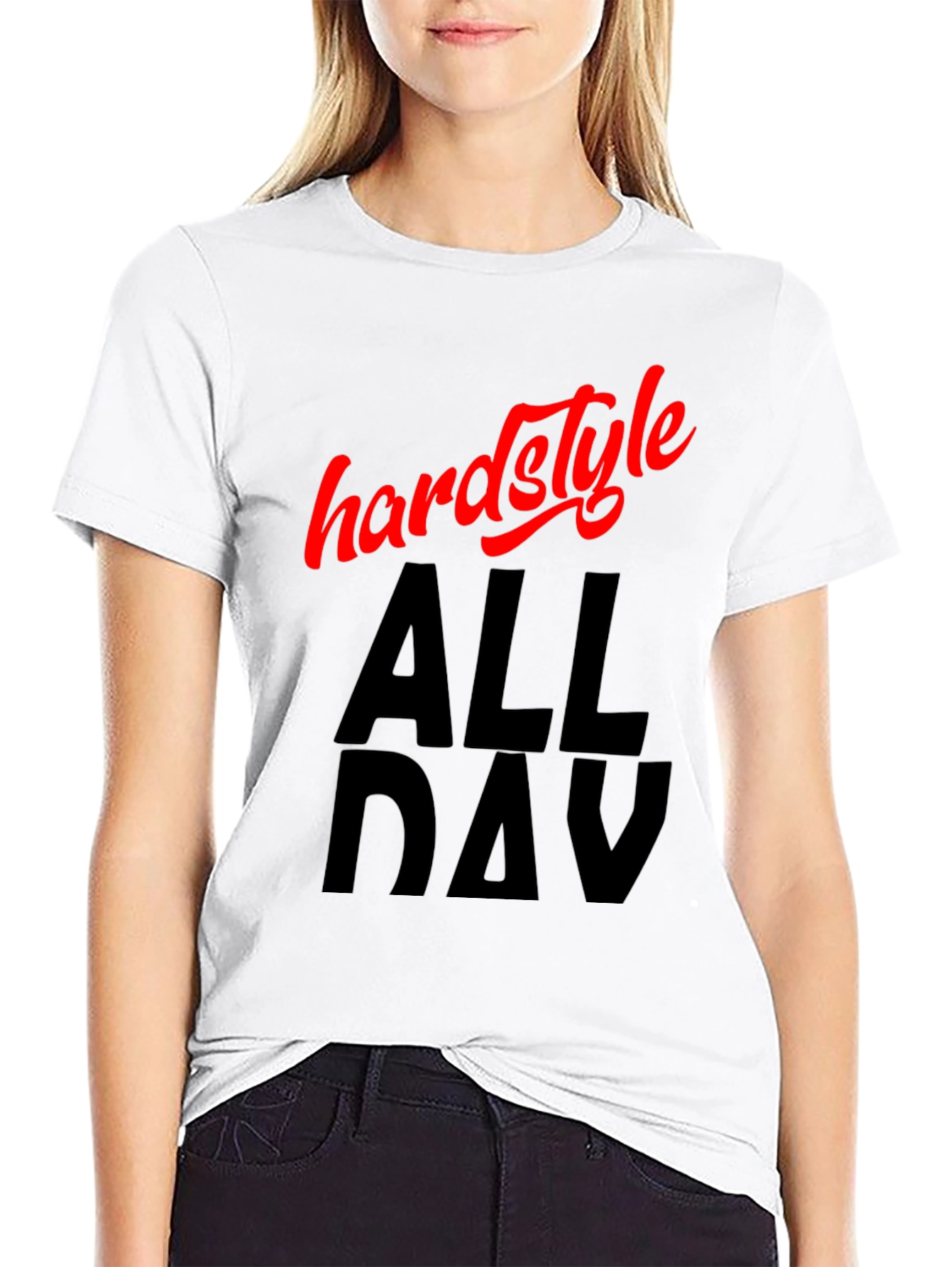 Hardstyle All Day Black Graphic Tee - 9