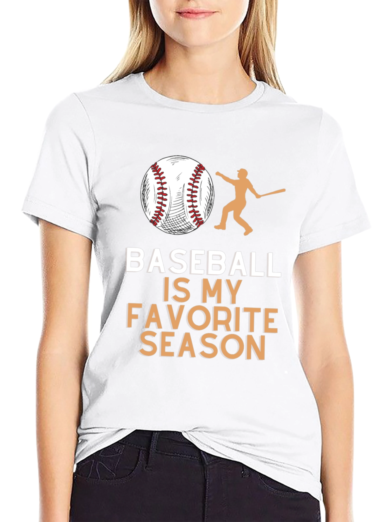 Black Baseball is My Favorite Season Black T-Shirt view 9