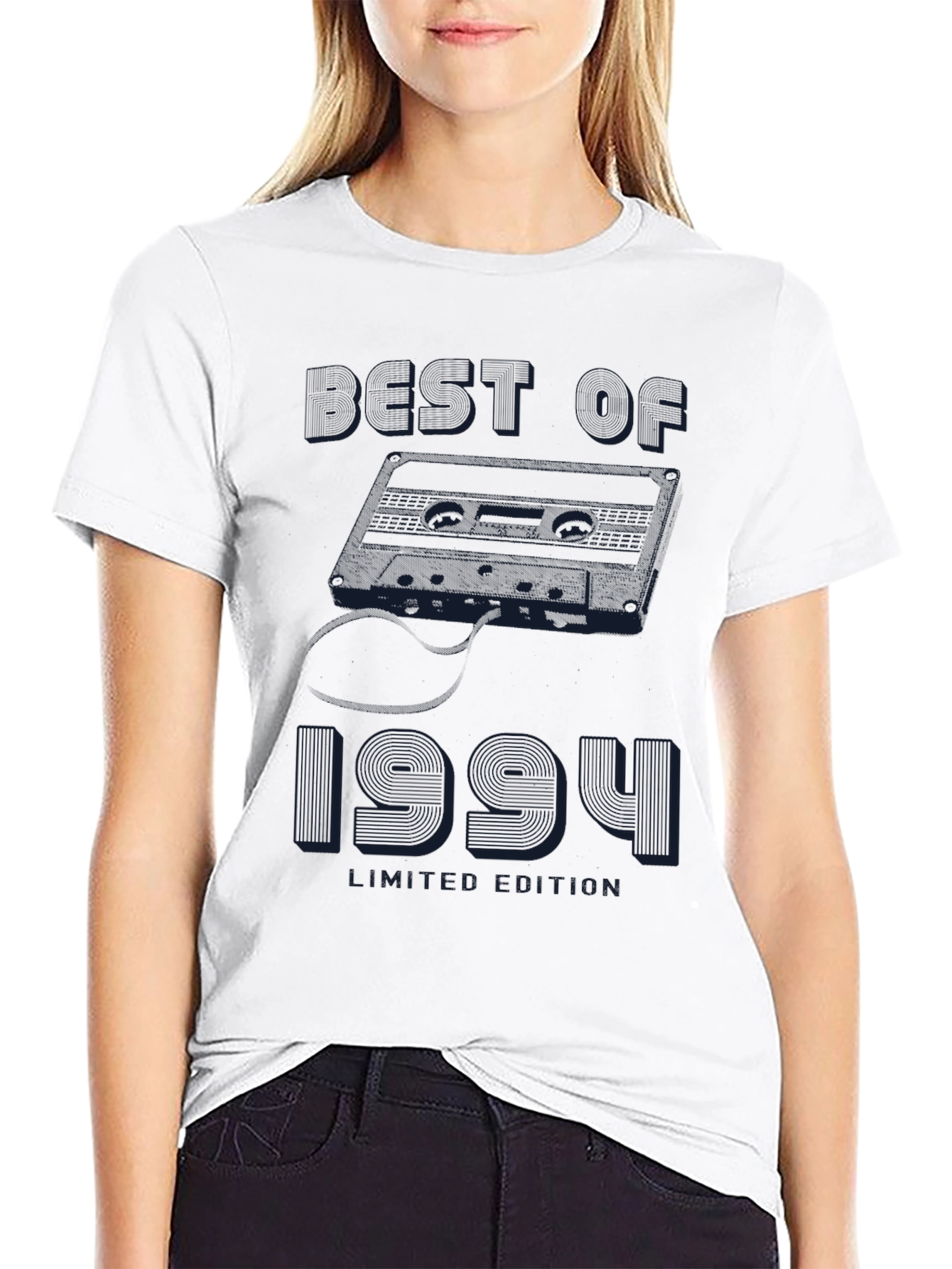 Black Best of 1994 Cassette Tape Graphic T-Shirt view 9
