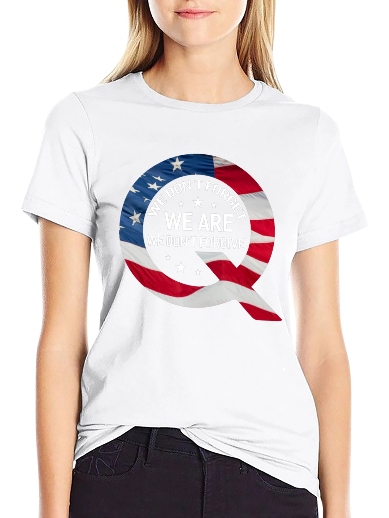 Black Q Patriotic T-Shirt: We Don't Forget view 9