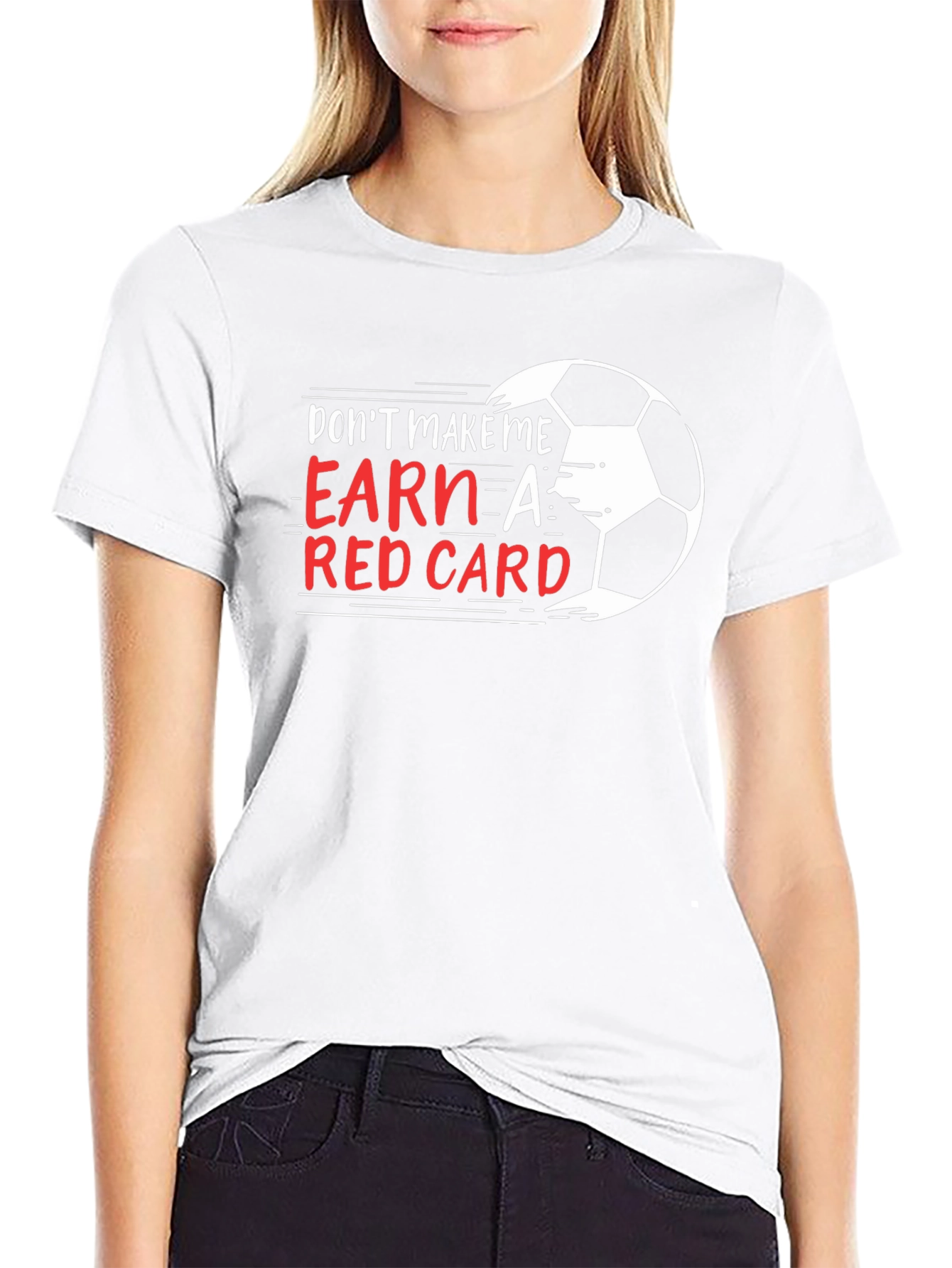 Black Don't Make Me Earn a Red Card T-Shirt view 9