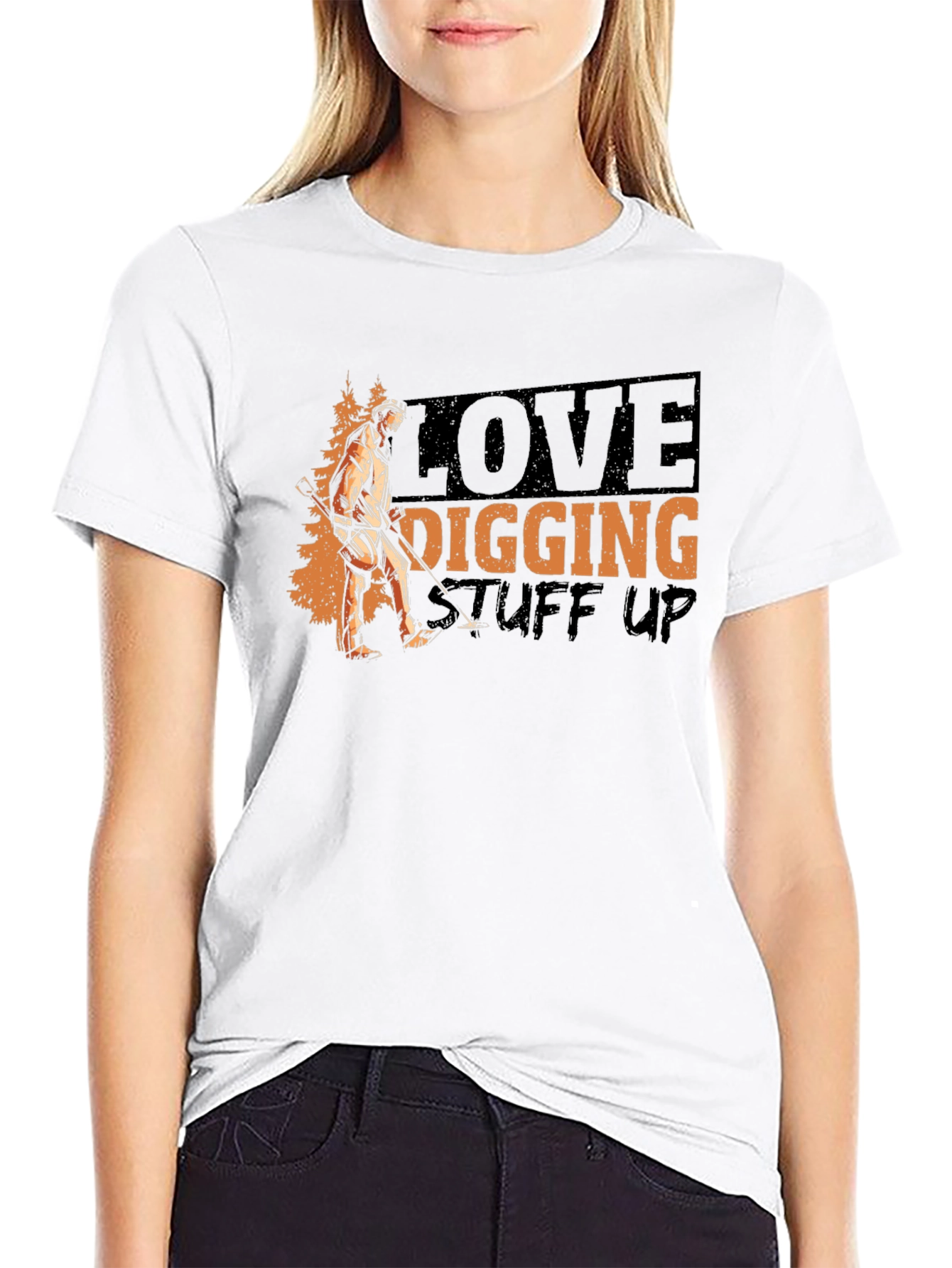 Black Love Digging Stuff Up T-Shirt view 9