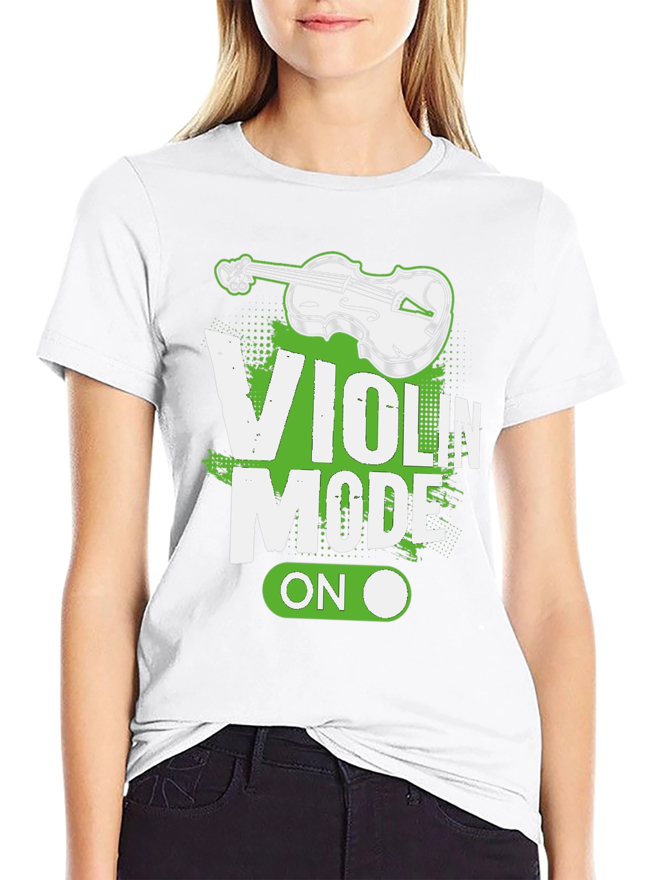 Black Violin Mode On Graphic Tee - Black view 9
