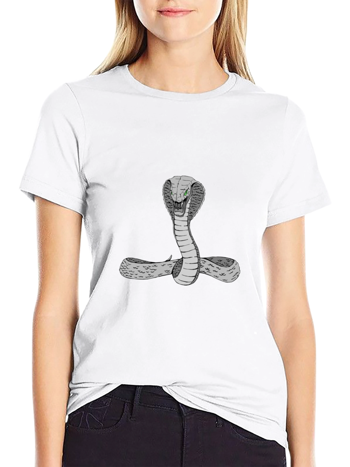 Black Cobra Graphic Tee - Men's Black T-Shirt view 9