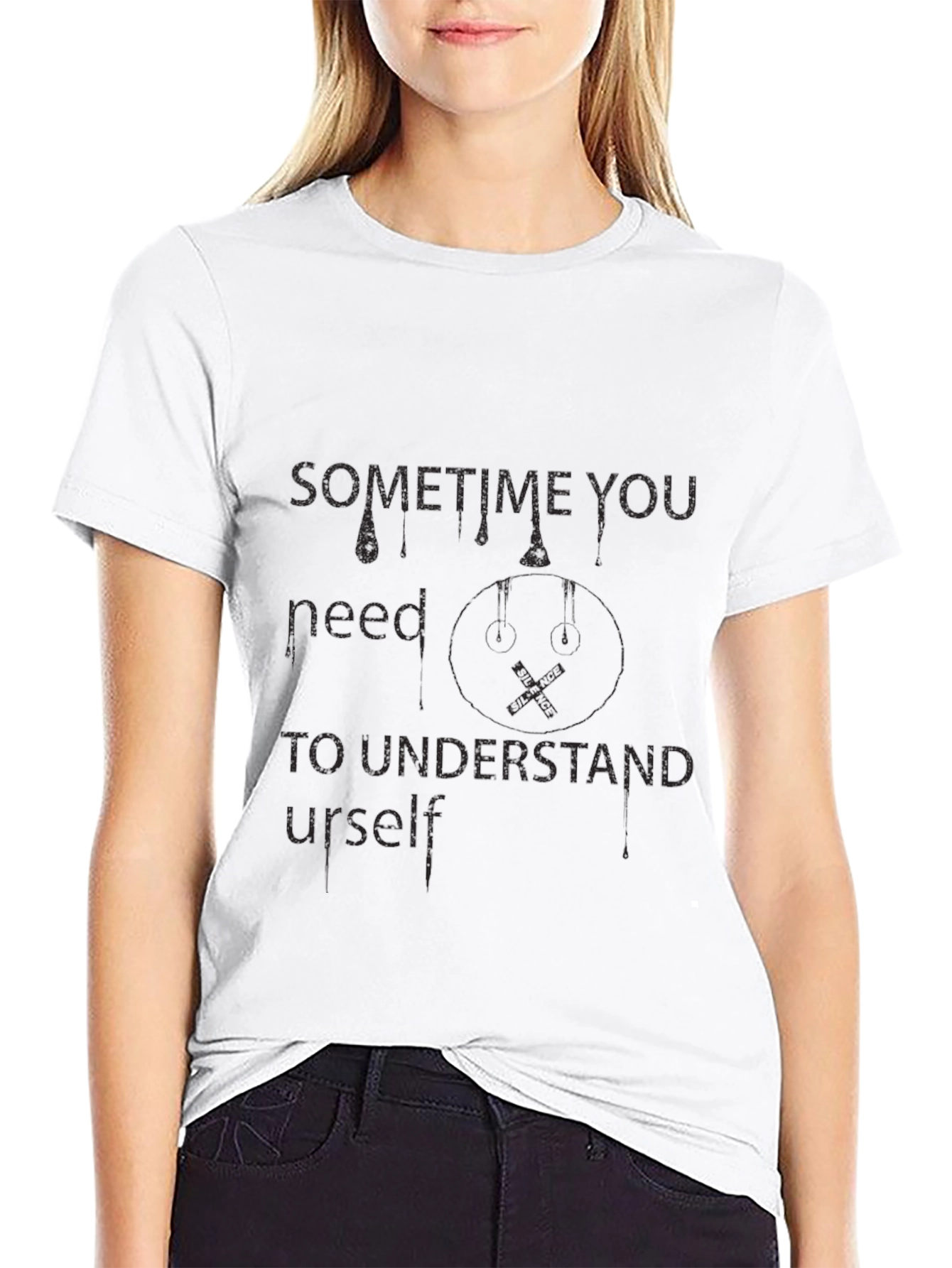 Black Sometime You Need to Understand Urself Black T-Shirt view 9