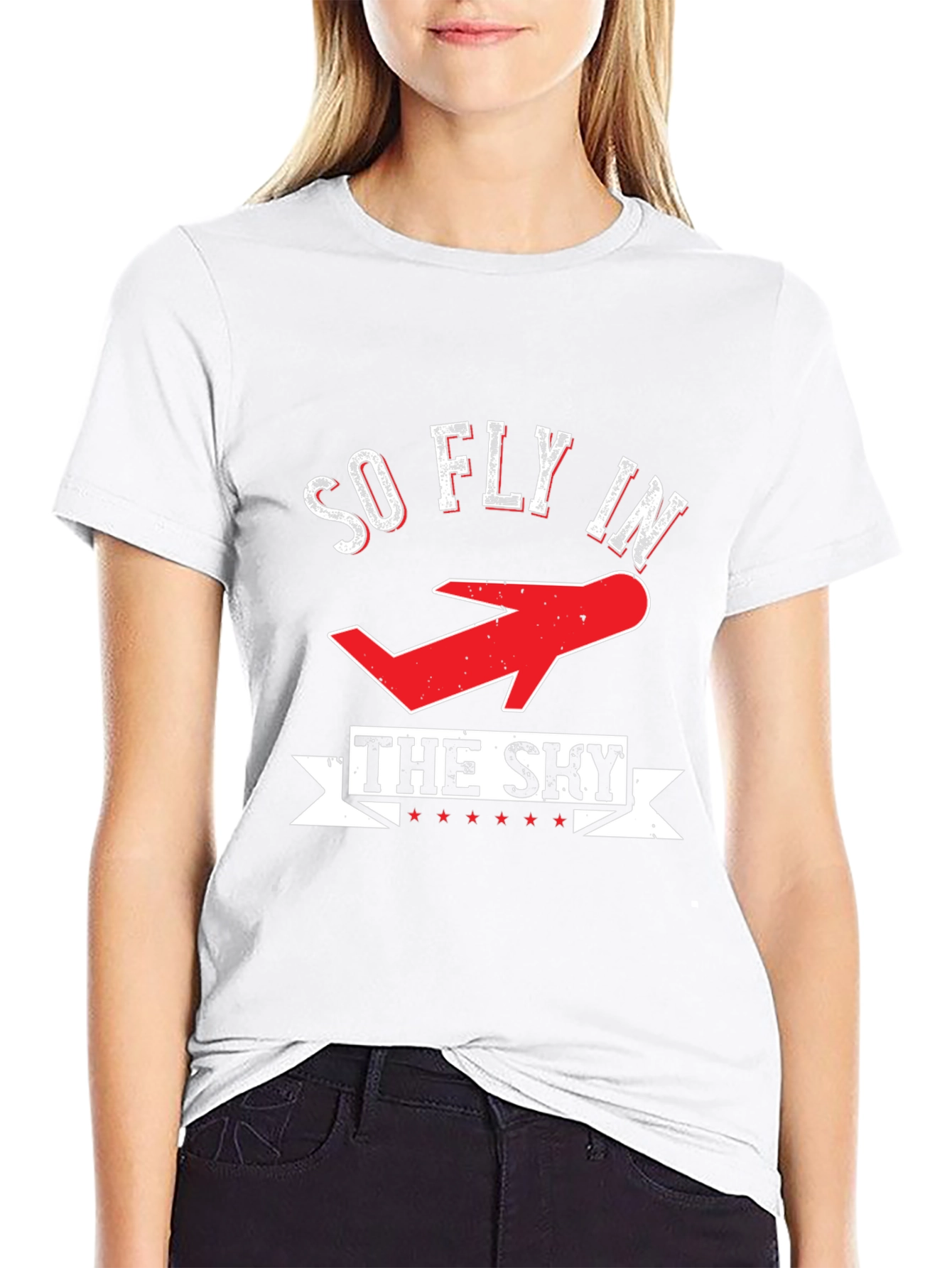 Black So Fly in the Sky Graphic T-Shirt view 9
