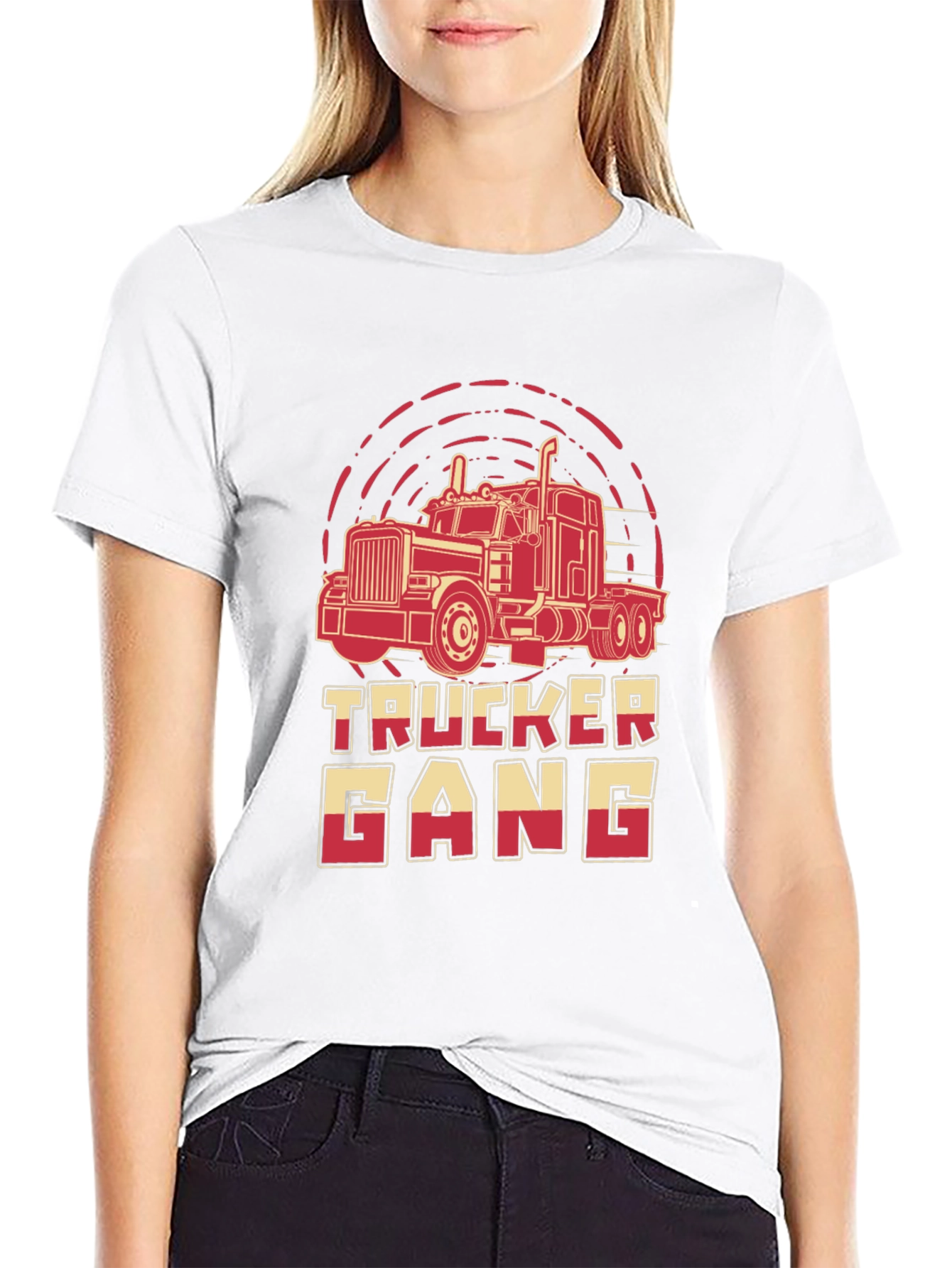 Trucker Gang Graphic Tee - Bold Truck Design - 9