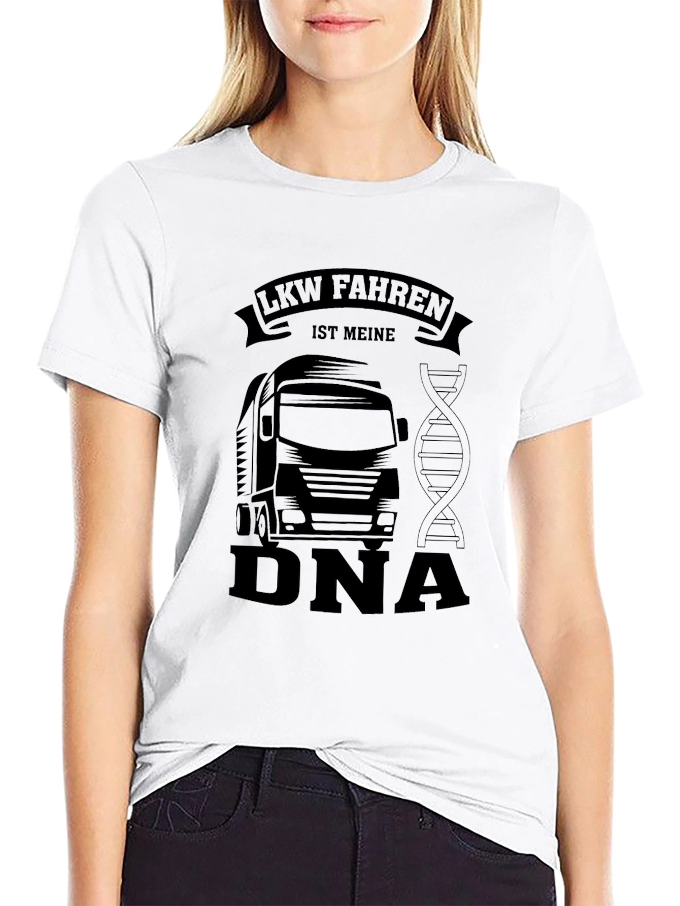 Black Trucker DNA Black T-Shirt view 9