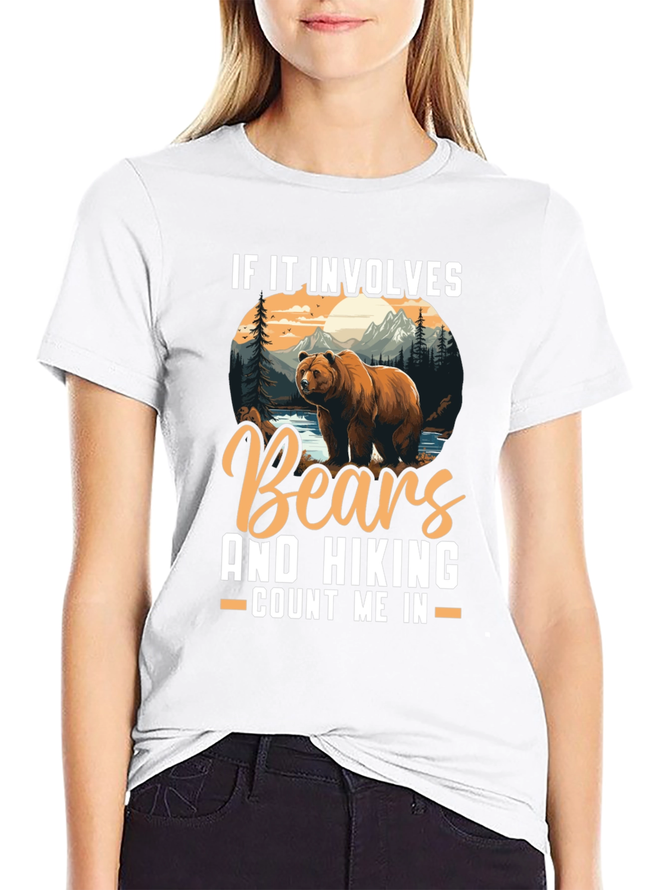 Black Bears & Hiking T-Shirt - Count Me In view 9