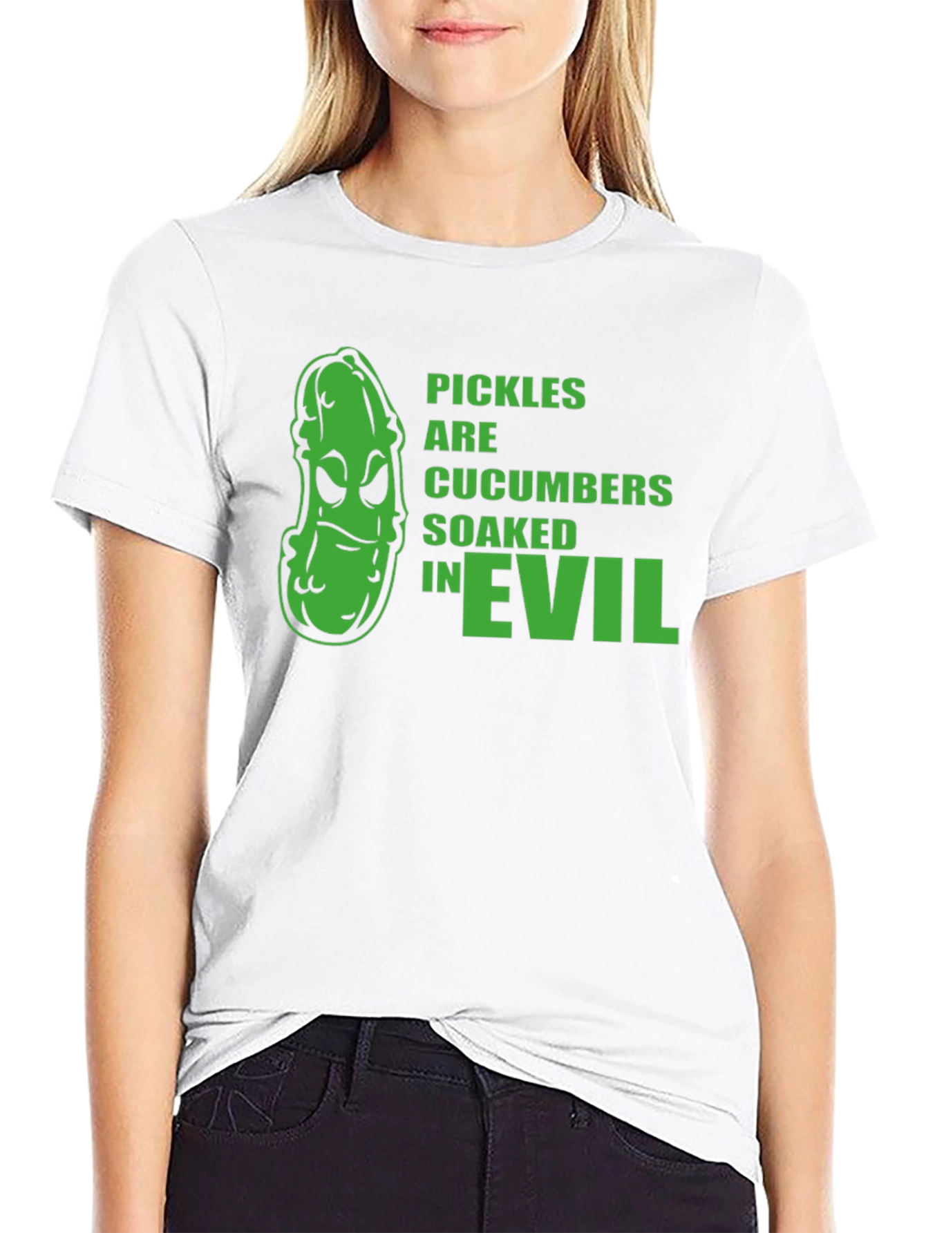 Black Pickles Are Cucumbers Soaked In Evil T-Shirt view 9