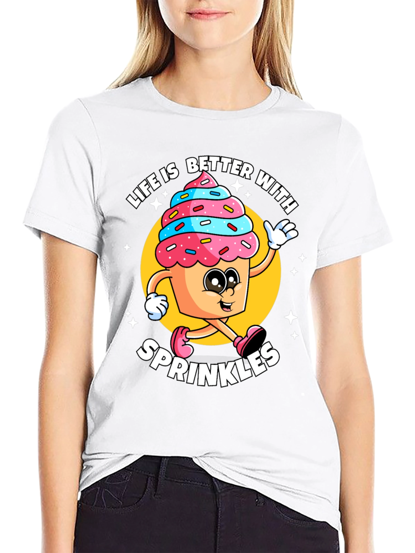 Black Life is Better with Sprinkles T-Shirt view 9