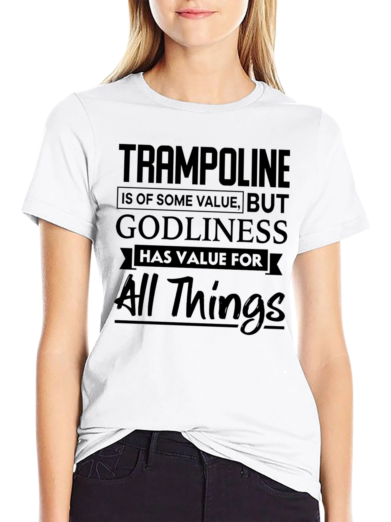 Black Godliness Value T-Shirt view 9