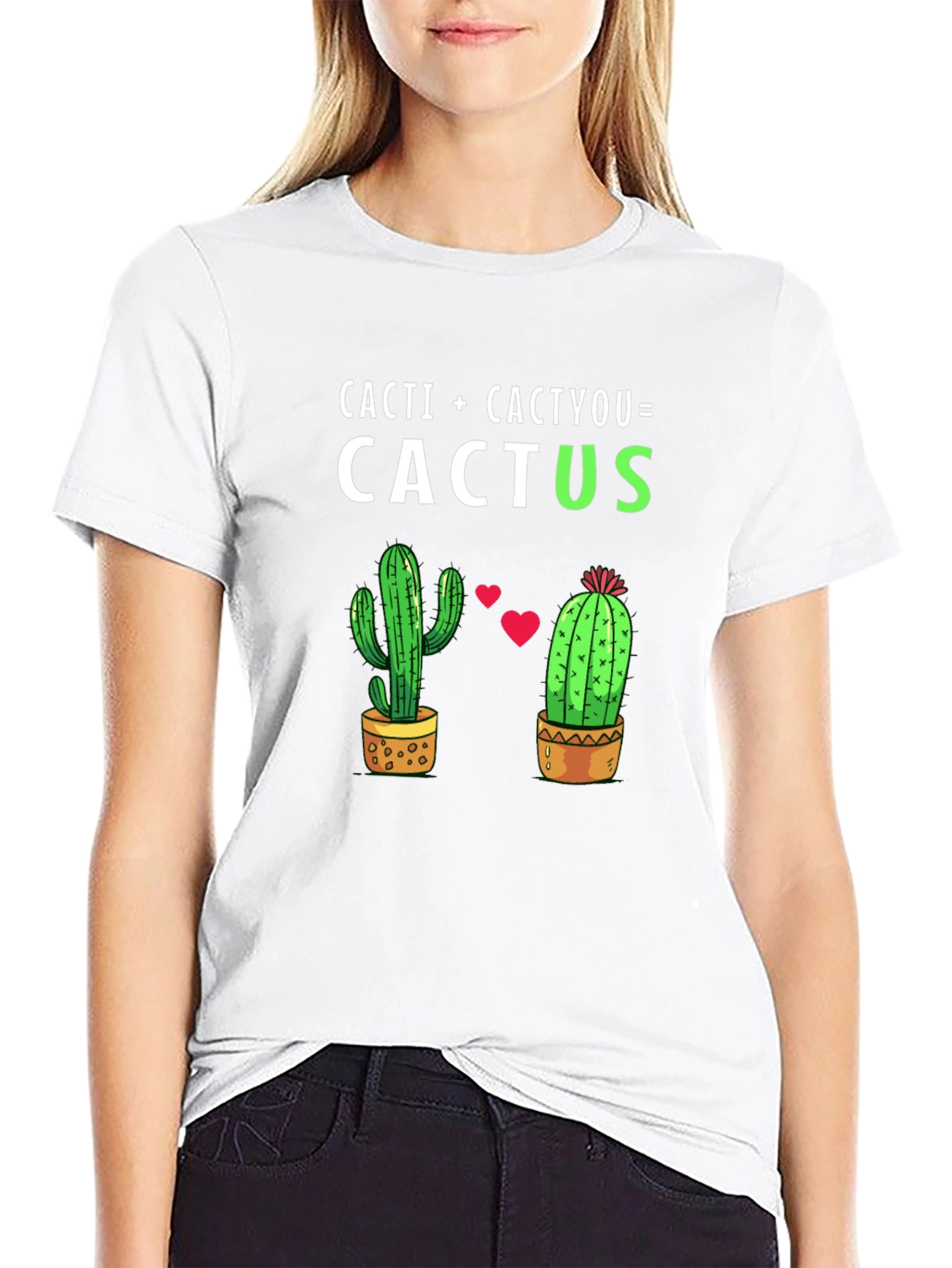 Black Cacti + Cactyou = Cactus T-Shirt view 9