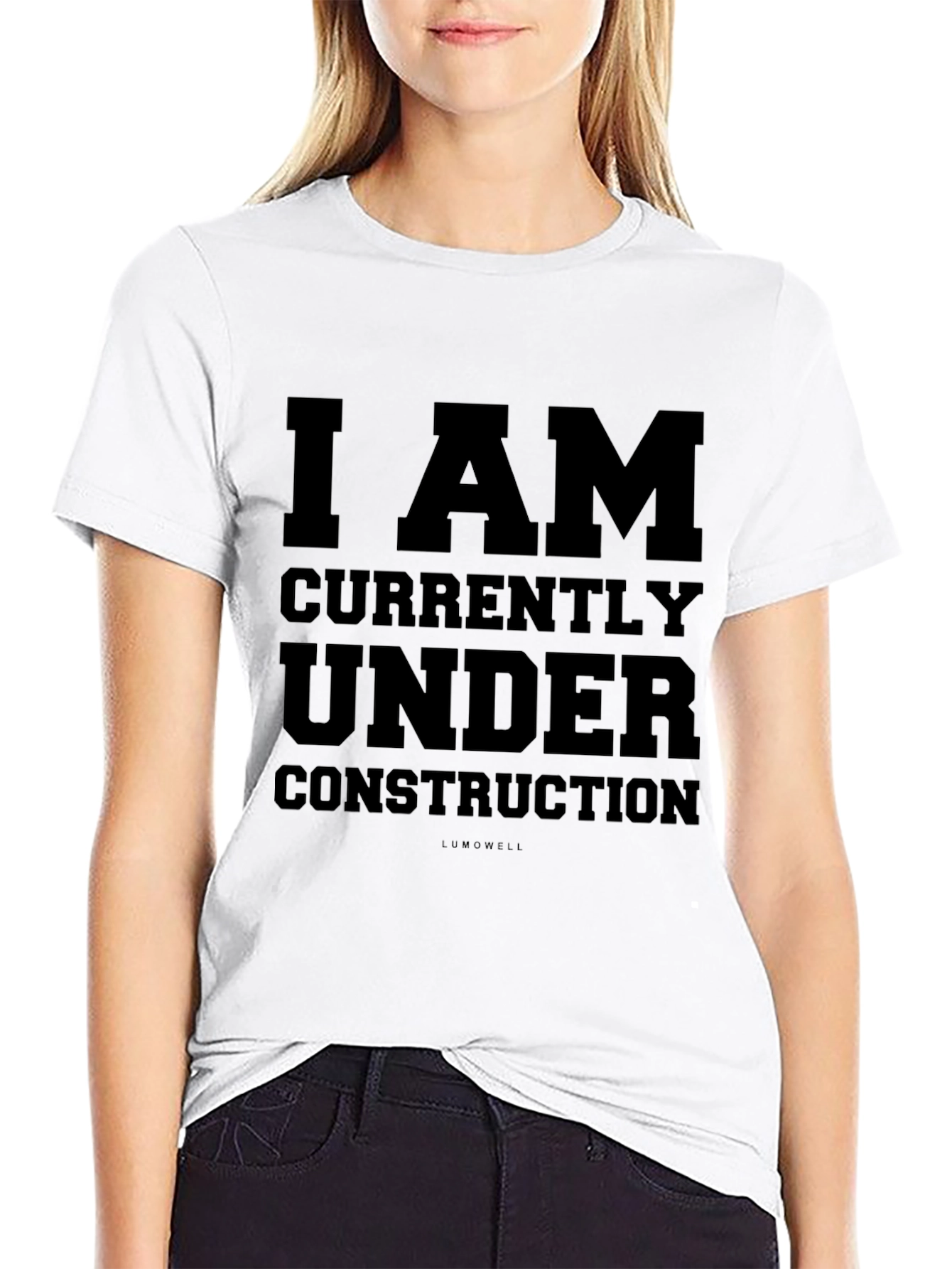 Black I AM Under Construction Graphic Tee view 9